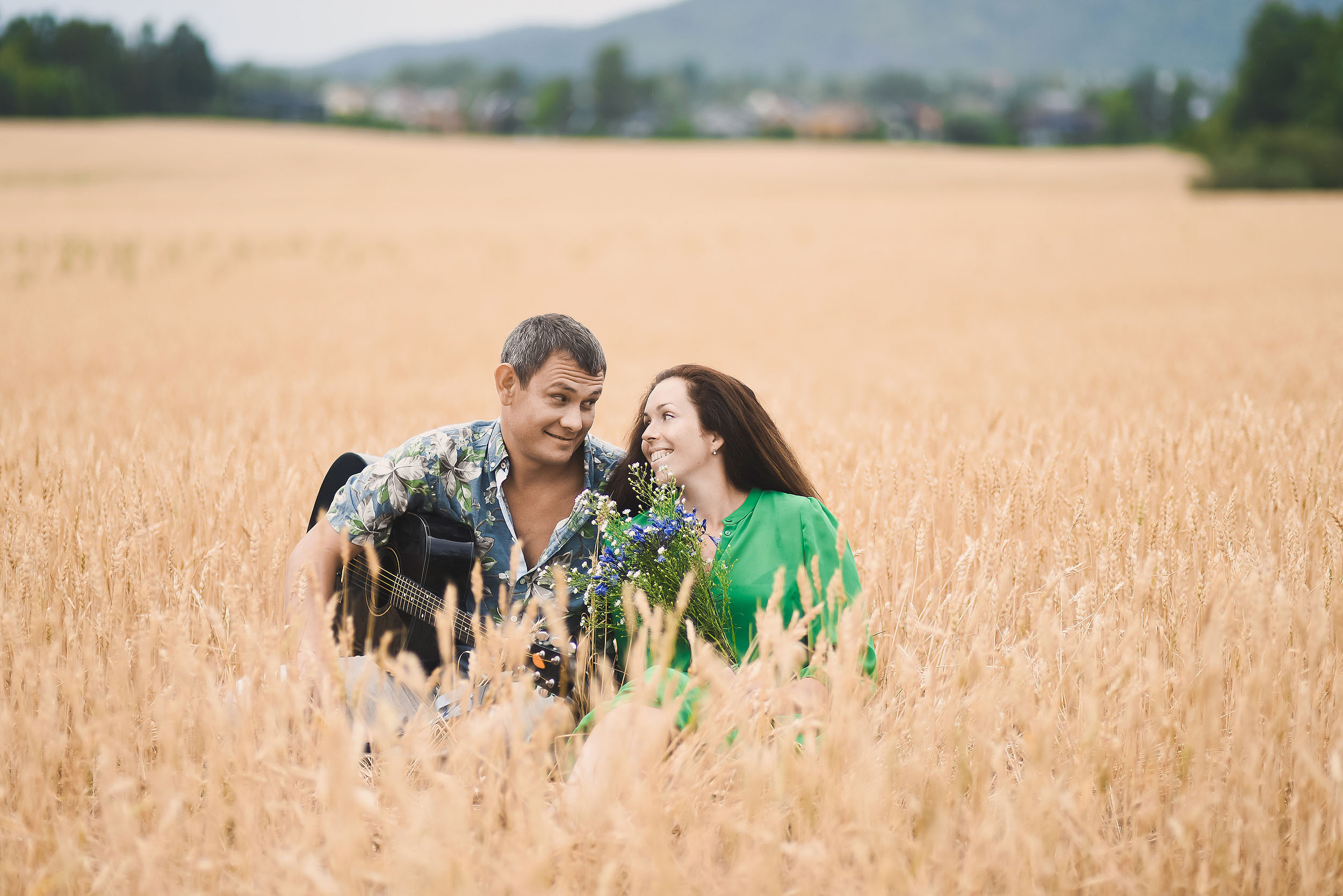 Mariya, Denis and two princesses. Family and wedding photographer in Norway Bublik Polina