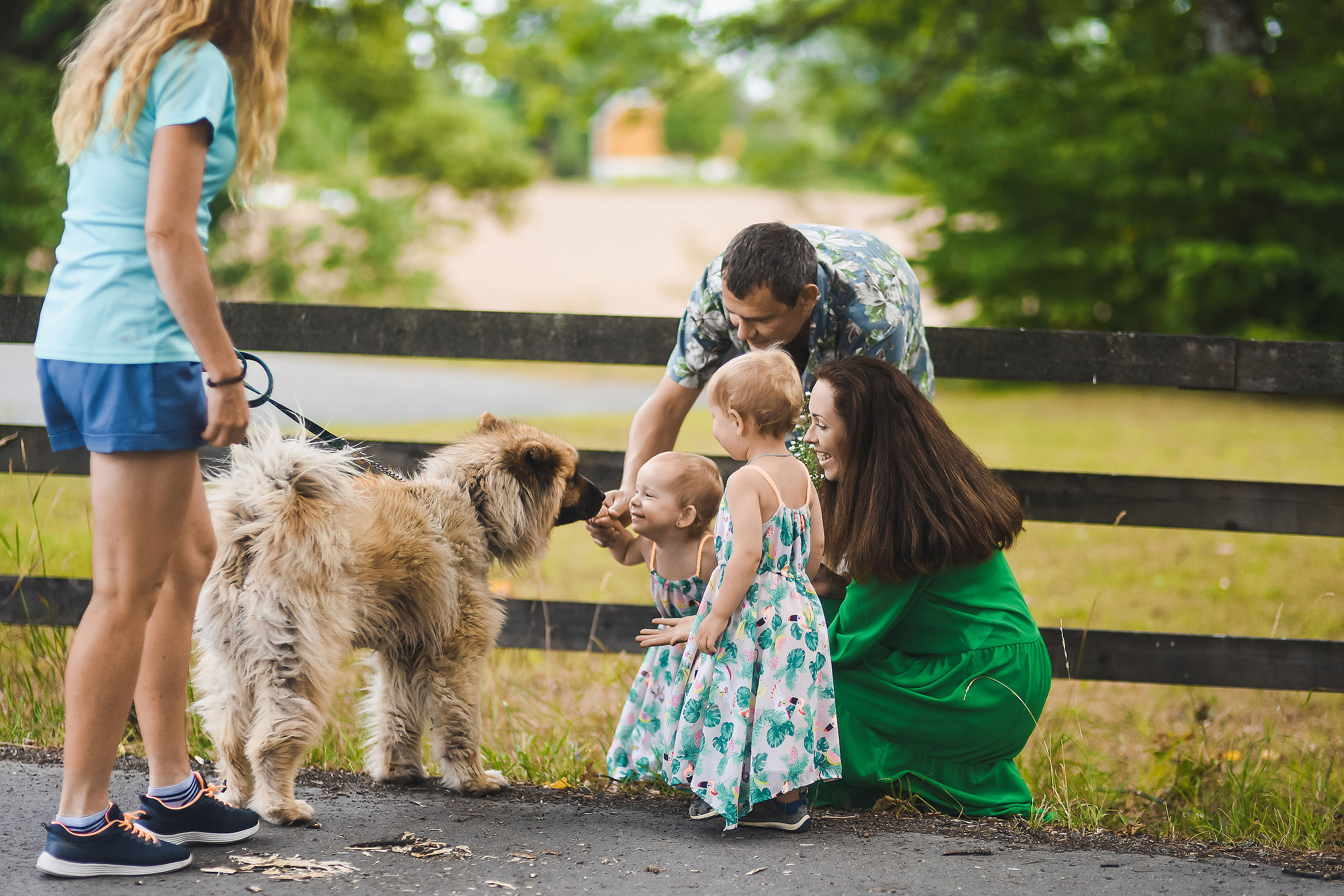 Mariya, Denis and two princesses. Family and wedding photographer in Norway Bublik Polina