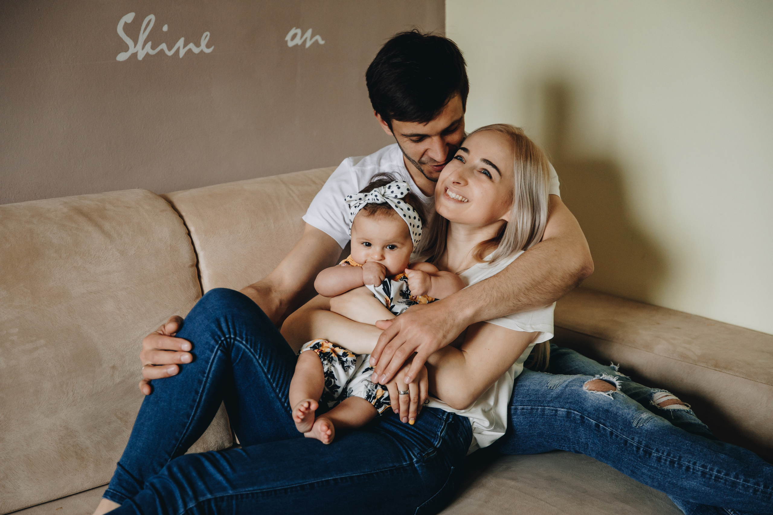 Ярина, Володимир і маленька Софійка. Фотограф Львів Наталія Рінило