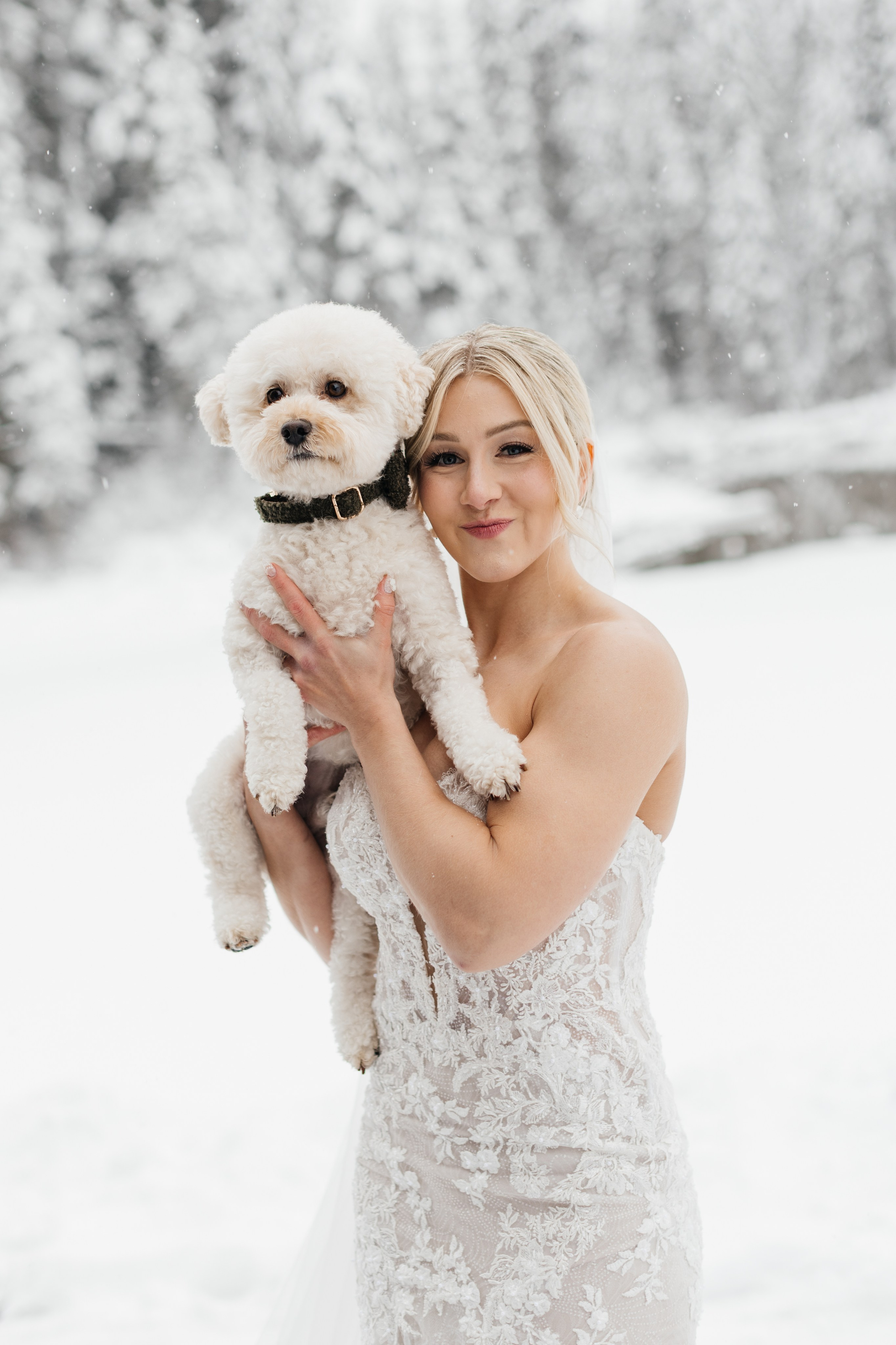Winter wedding. Emerald lake lodge. Affordable Photographer in Calgary — Tetiana Shuhai