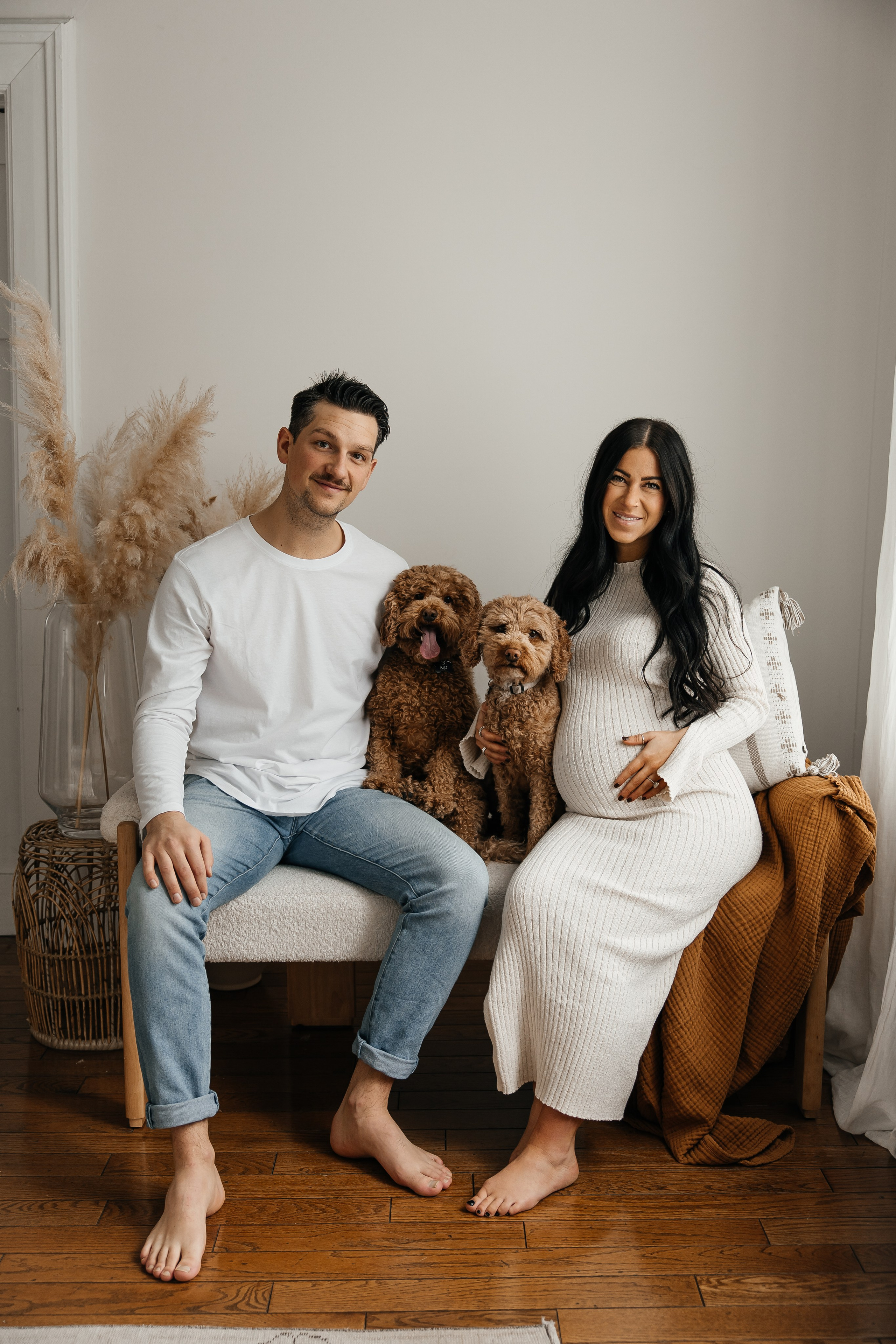 Maternity+2 cute dogs