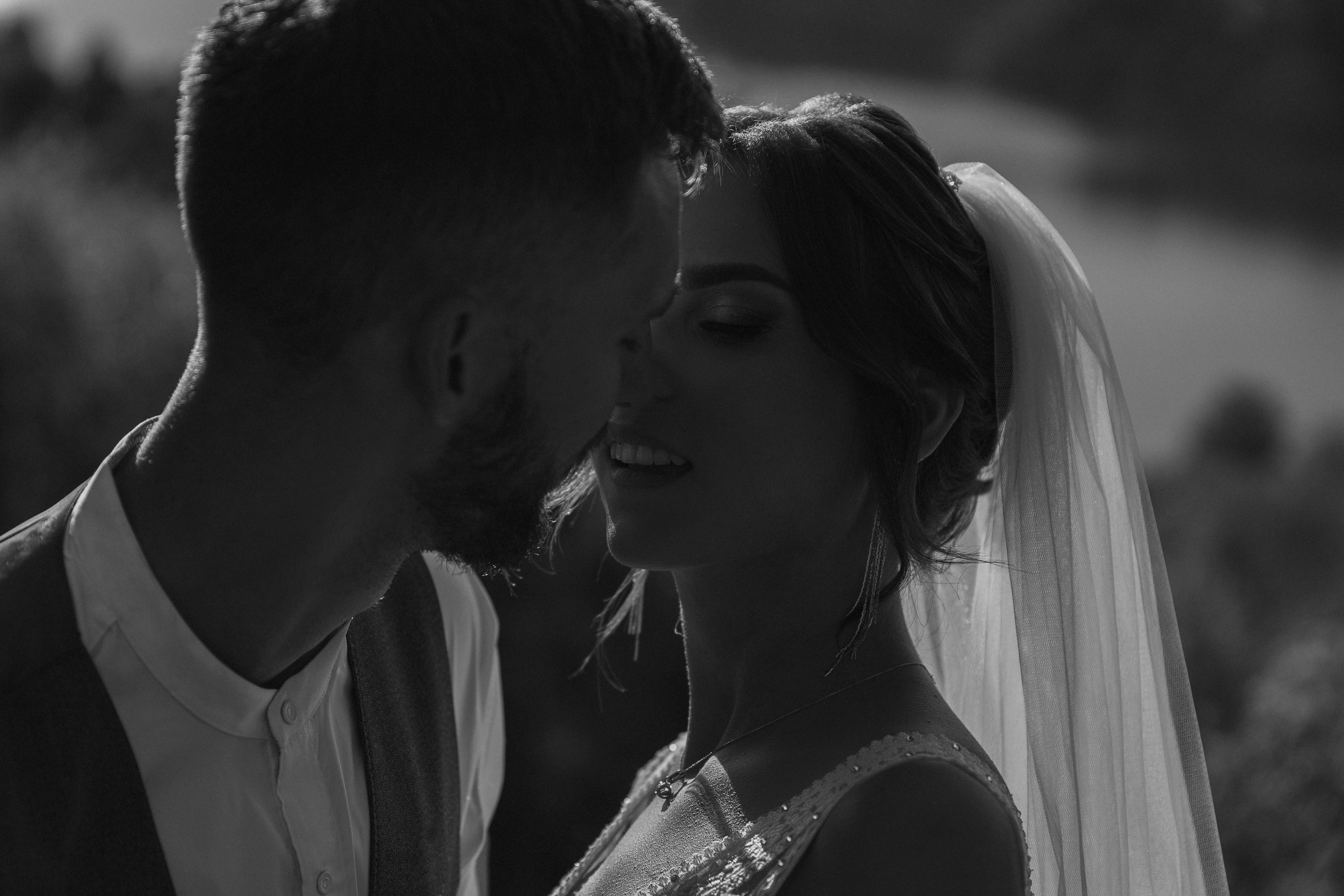 черно белая фотография жених и невеста