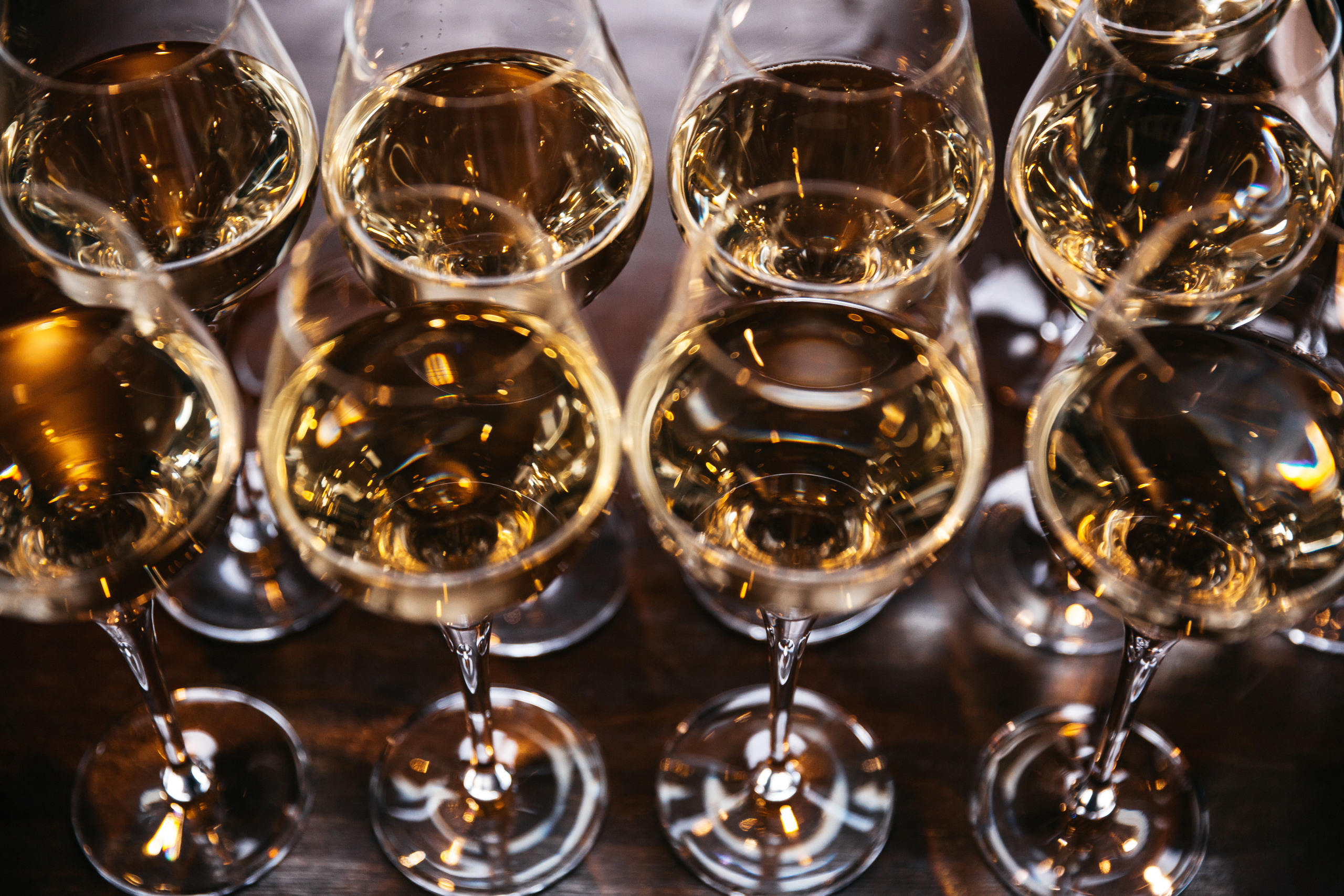 бокалы шампанского на свадьбе