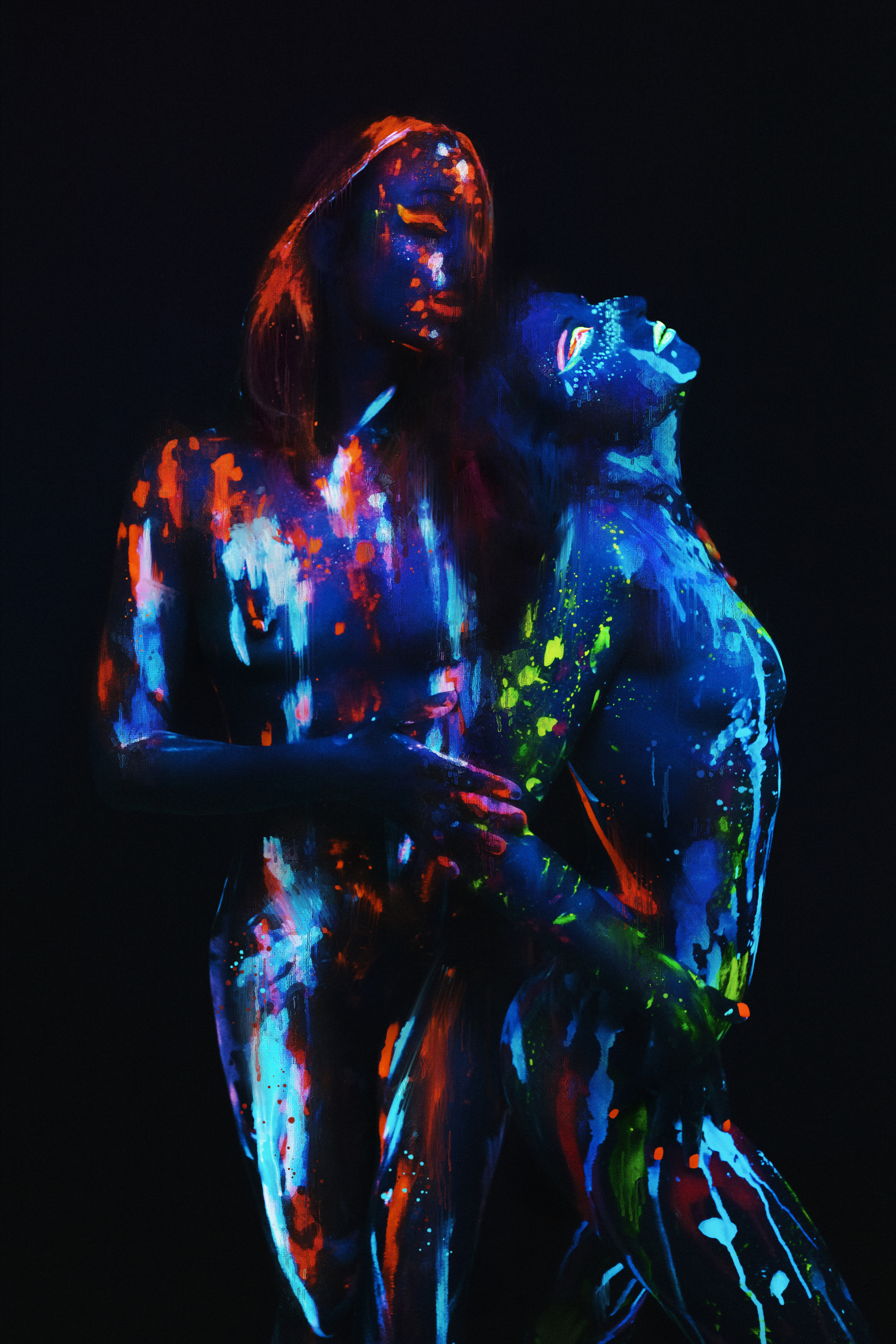 Неонова фотосесія. Портретний та репортажний фотограф в Києві Юрій Корнійчук