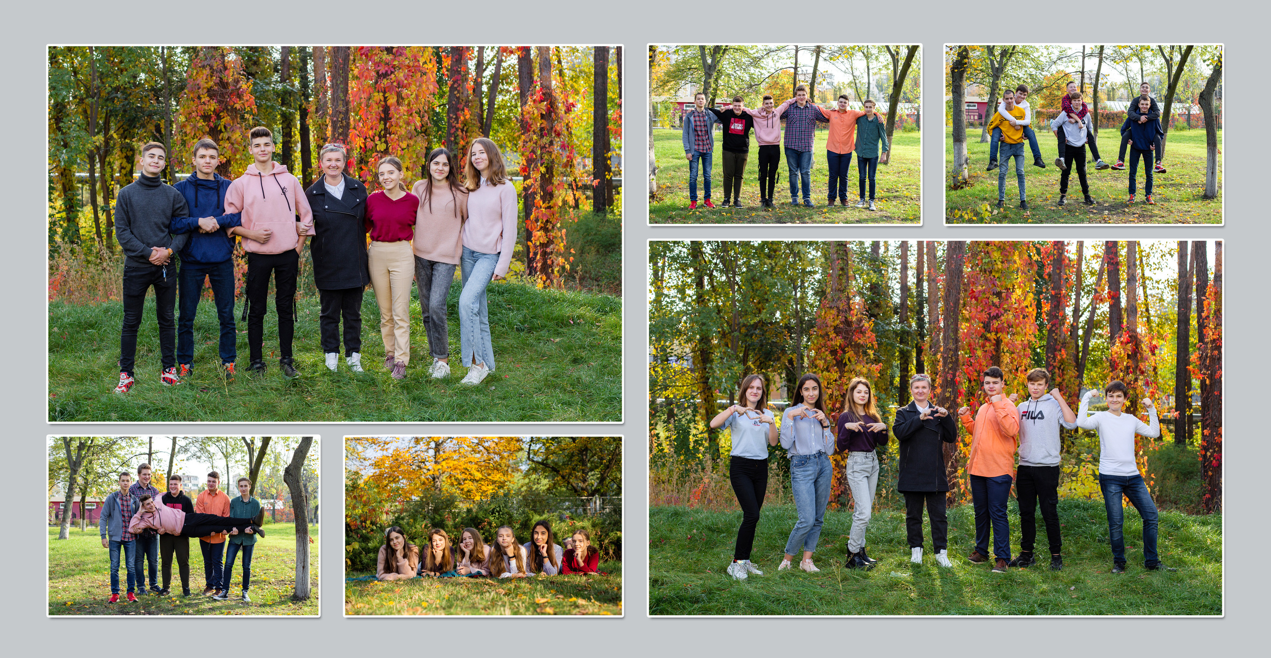 Album di classe della scuola superiore. Fotografa ritrattista Olga Ferrara Bologna Padova