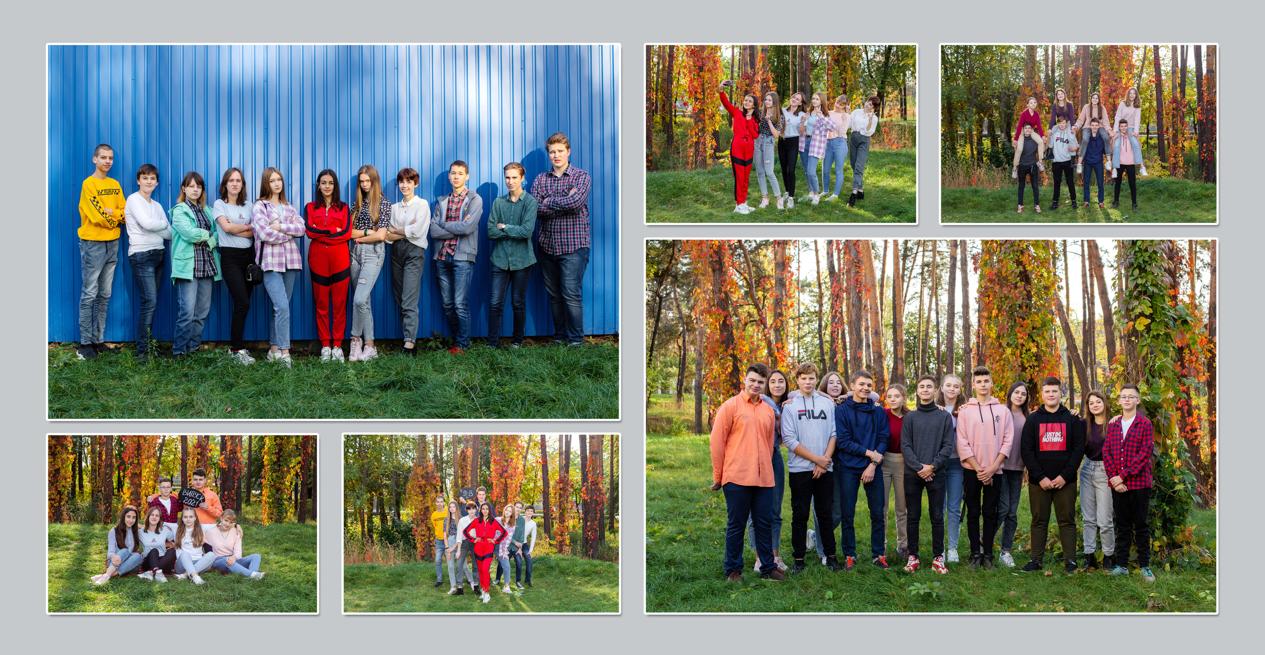 Album di classe della scuola superiore. Fotografa ritrattista Olga Ferrara Bologna Padova