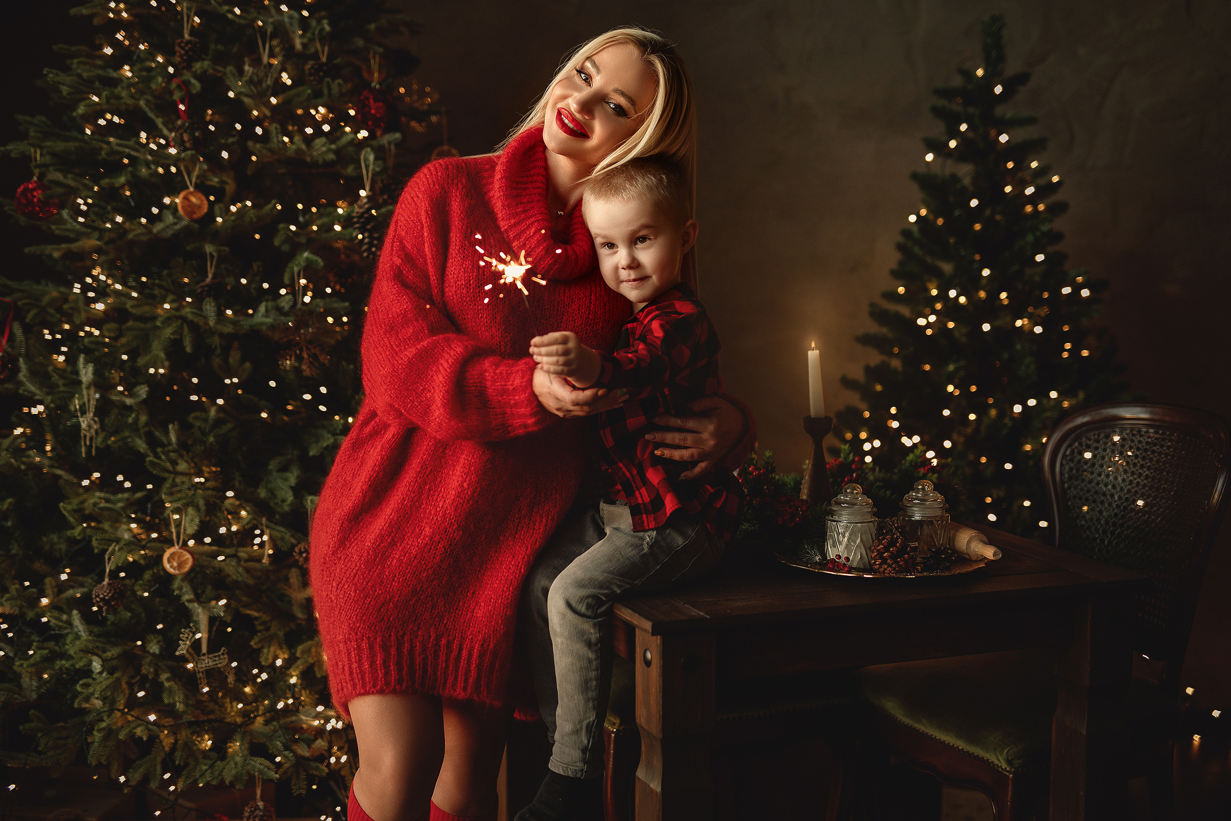 Рождественские съемки. Портретный и свадебный фотограф Алина Мур Рига