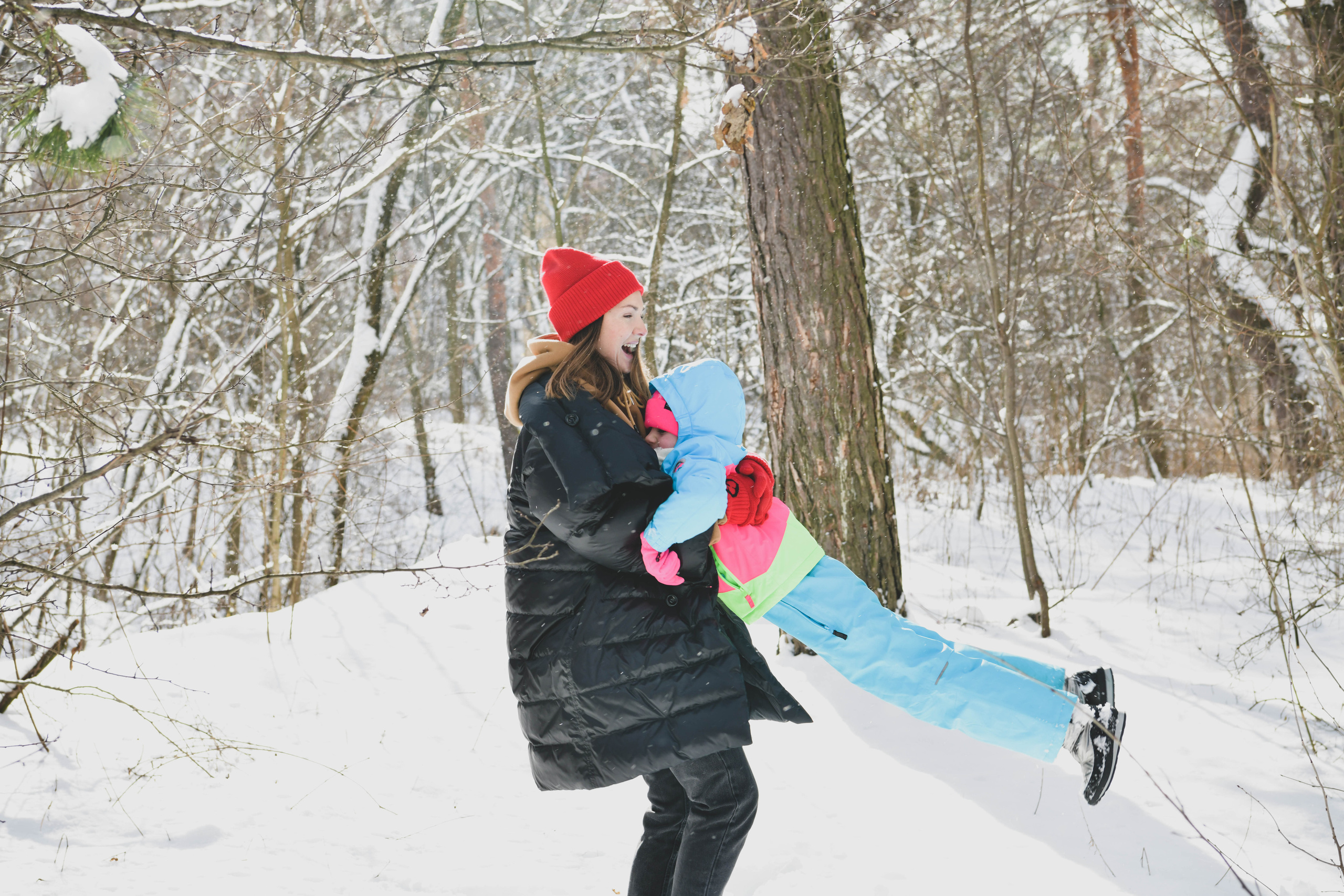 Снігова прогулянка, Аня и Ульяна. Репортажний та сімейний фотограф Дар’я Хорошавцева