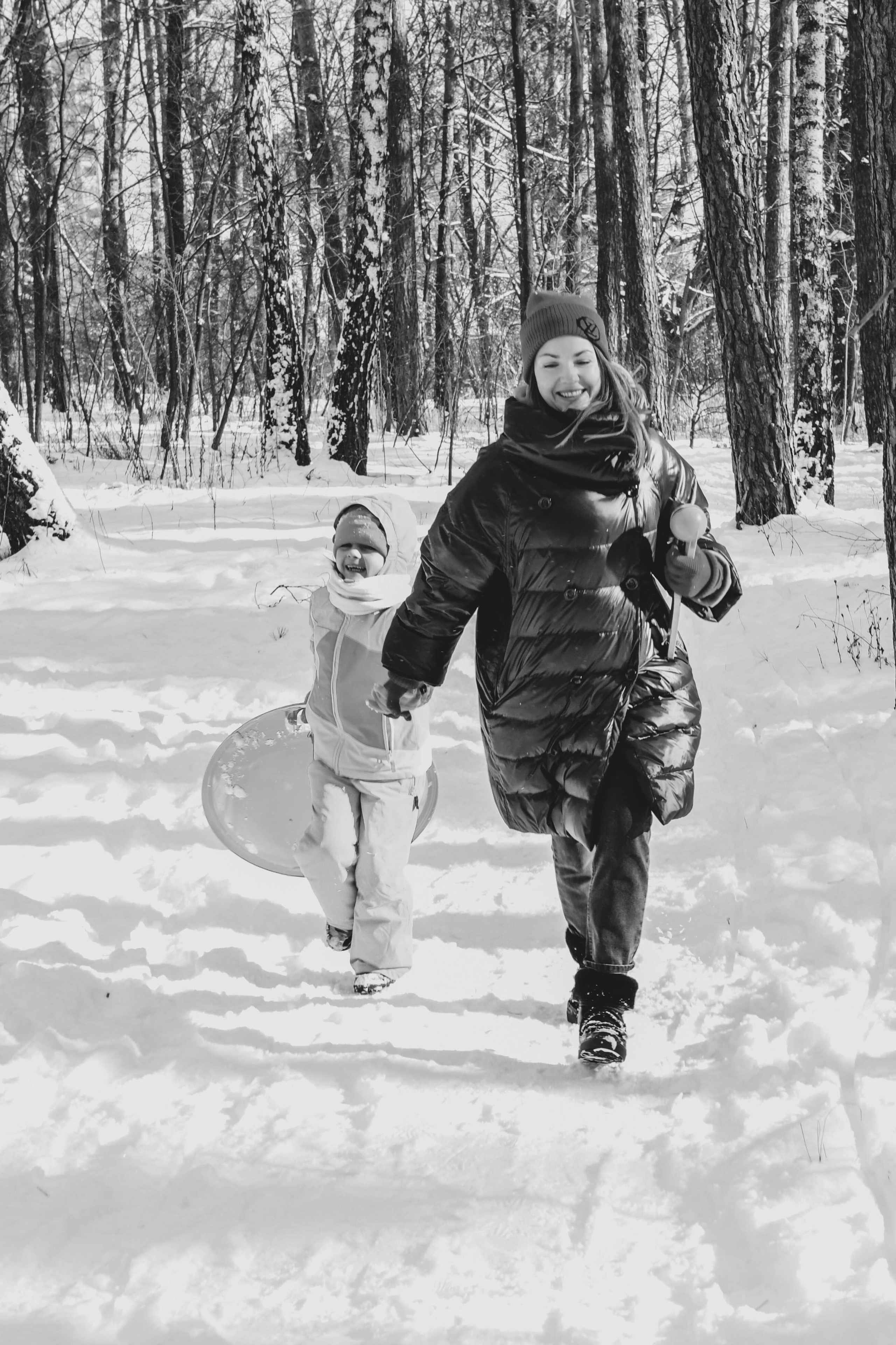 Снігова прогулянка, Аня и Ульяна. Репортажний та сімейний фотограф Дар’я Хорошавцева