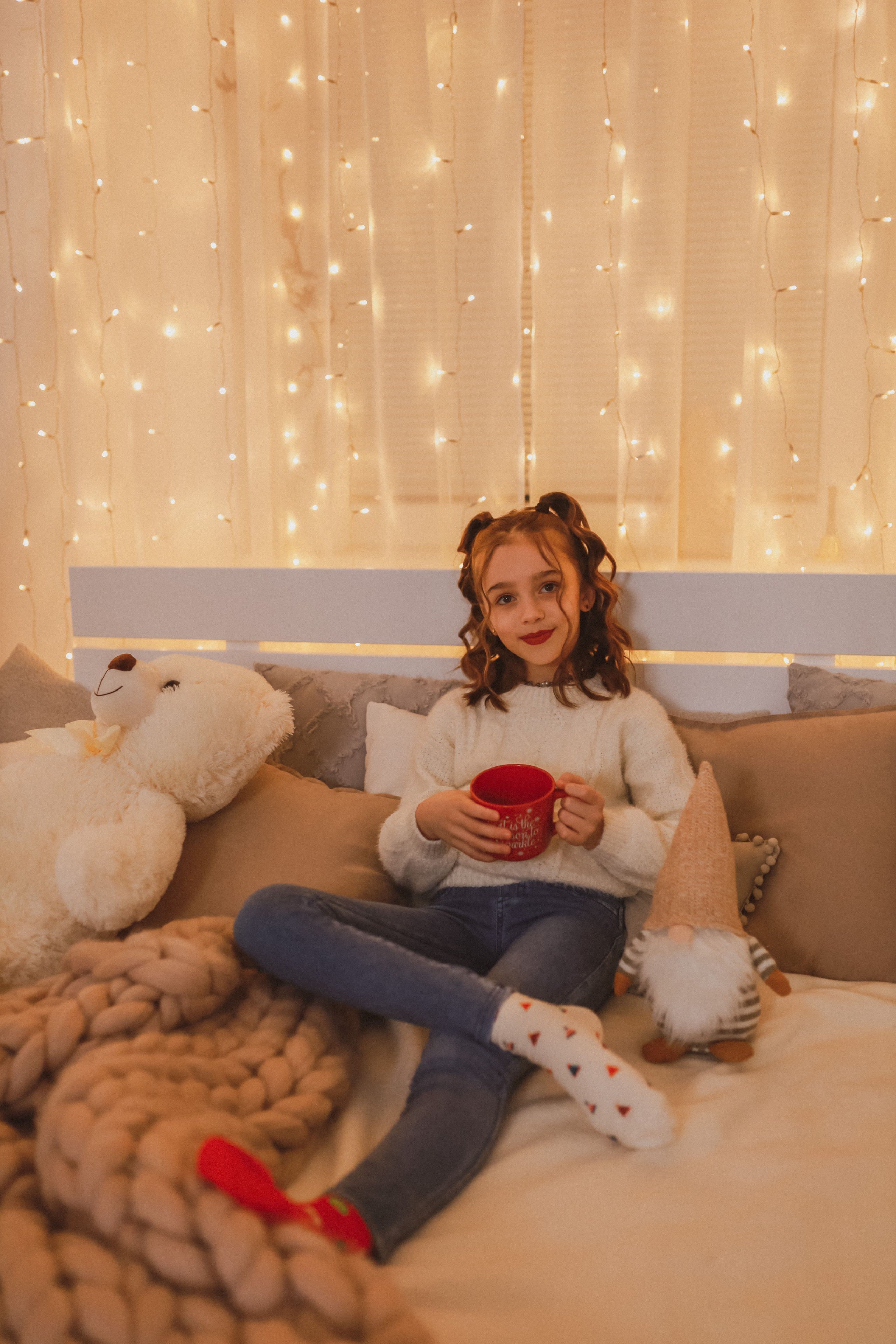 Рождественская семейная фотосессия в студии. Fotograf Praha a Plzeň. Lovestory, svatba, portrét, rodinné focení