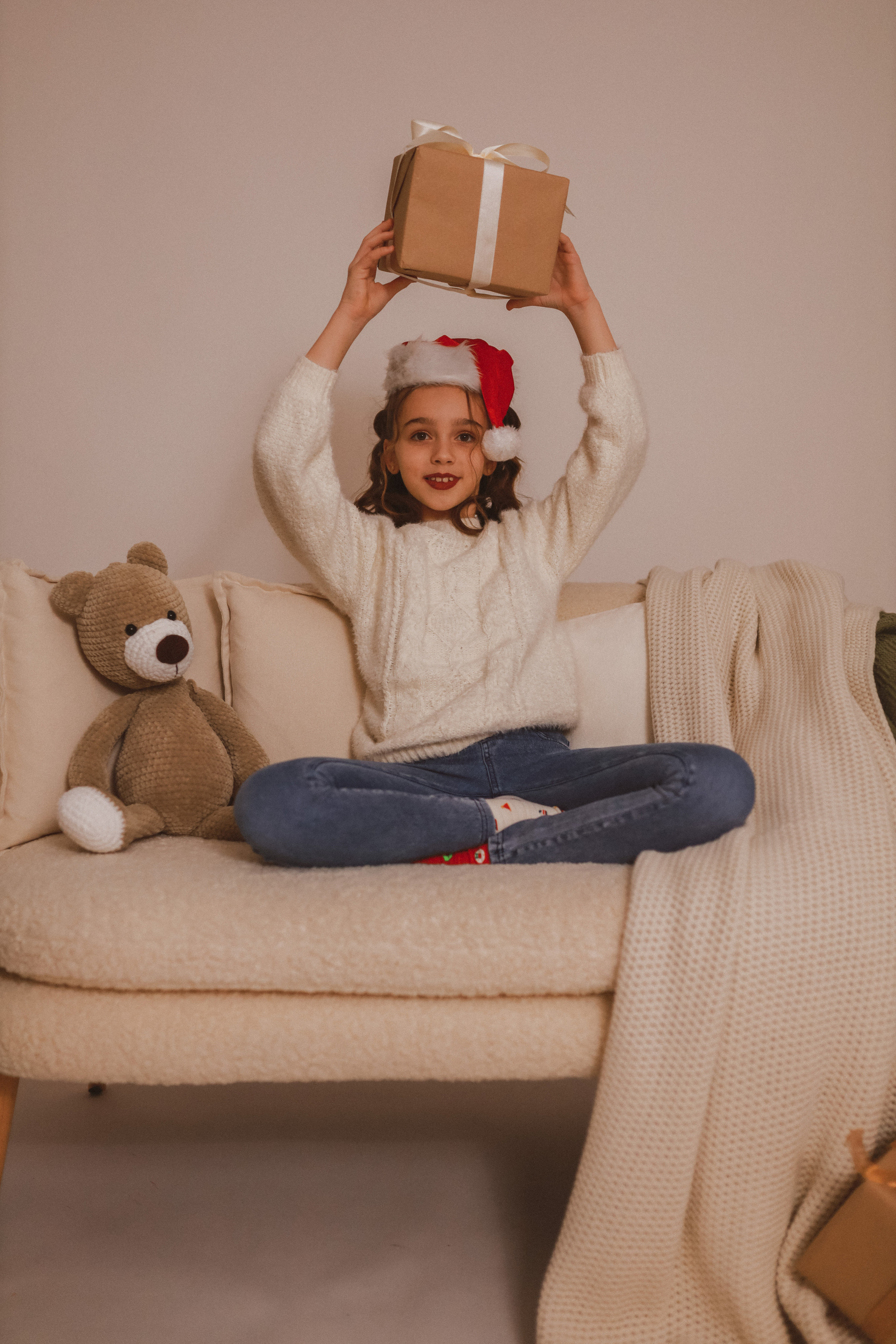 Рождественская семейная фотосессия в студии. Fotograf Praha a Plzeň. Lovestory, svatba, portrét, rodinné focení