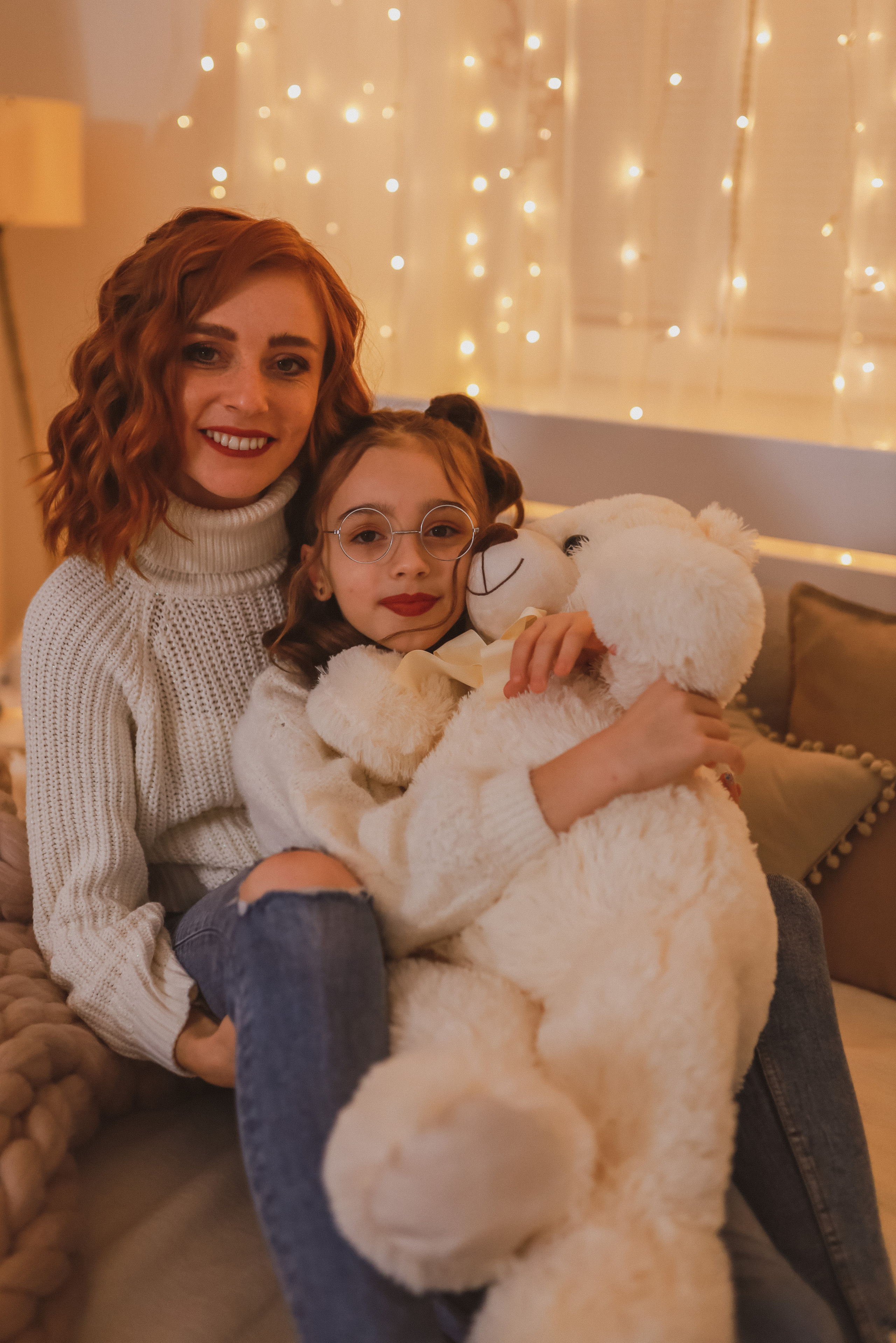 Рождественская семейная фотосессия в студии. Fotograf Praha a Plzeň. Lovestory, svatba, portrét, rodinné focení