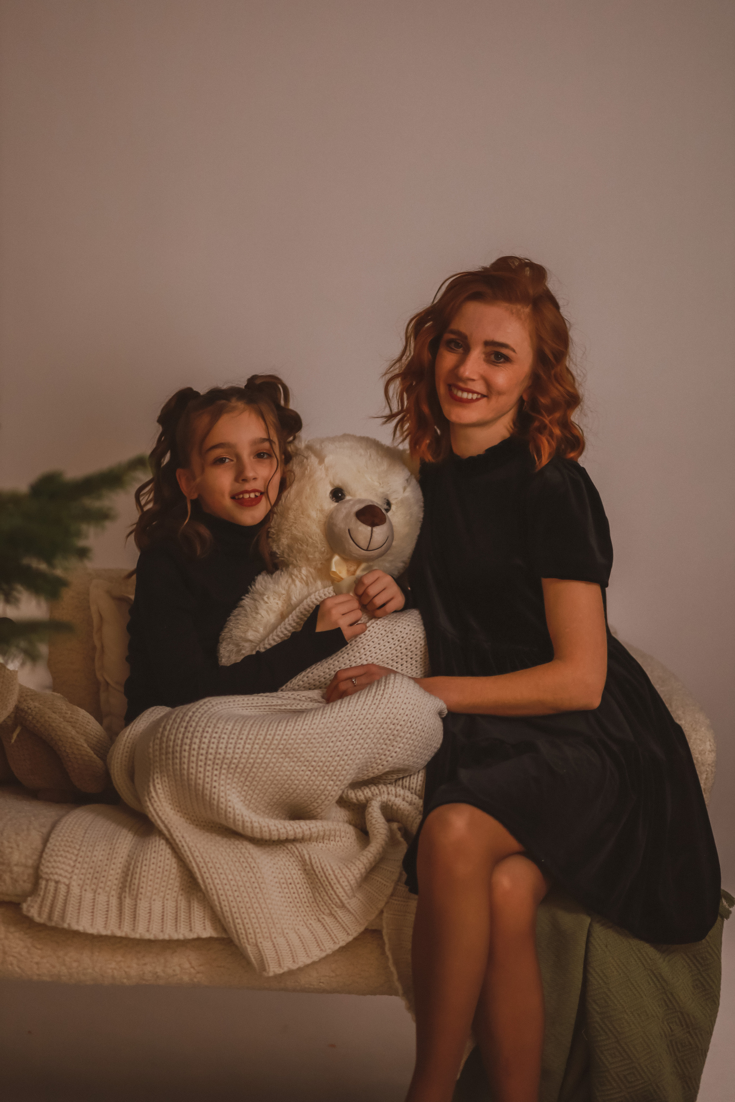 Рождественская семейная фотосессия в студии. Fotograf Praha a Plzeň. Lovestory, svatba, portrét, rodinné focení