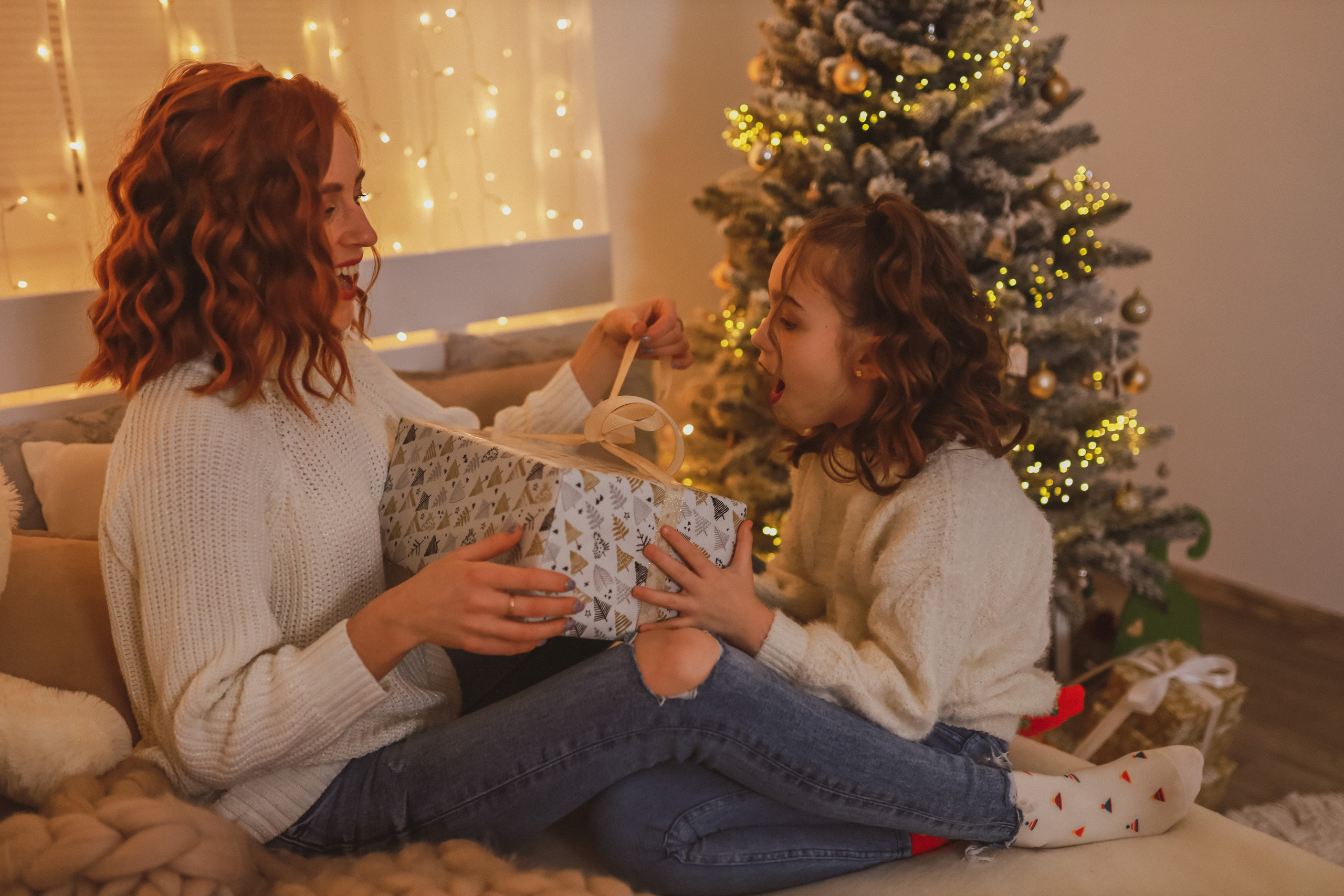 Рождественская семейная фотосессия в студии. Fotograf Praha a Plzeň. Lovestory, svatba, portrét, rodinné focení