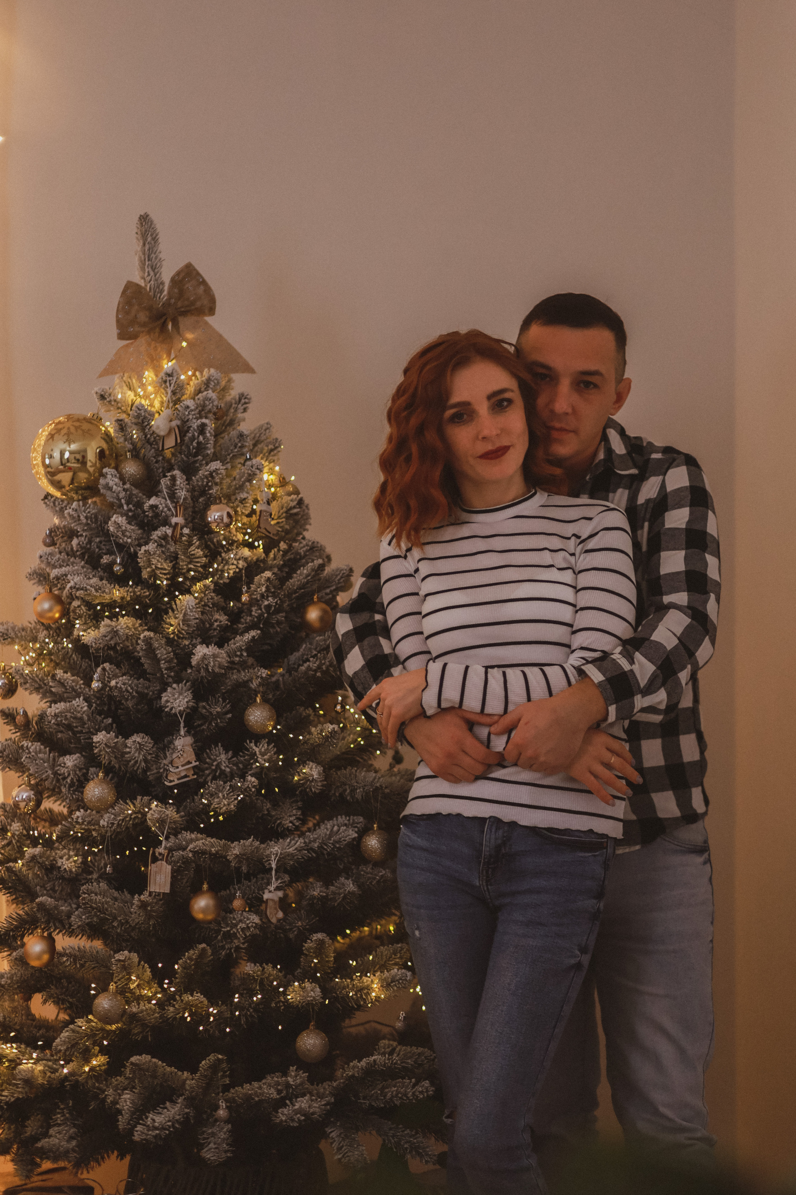 Рождественская семейная фотосессия в студии. Fotograf Praha a Plzeň. Lovestory, svatba, portrét, rodinné focení