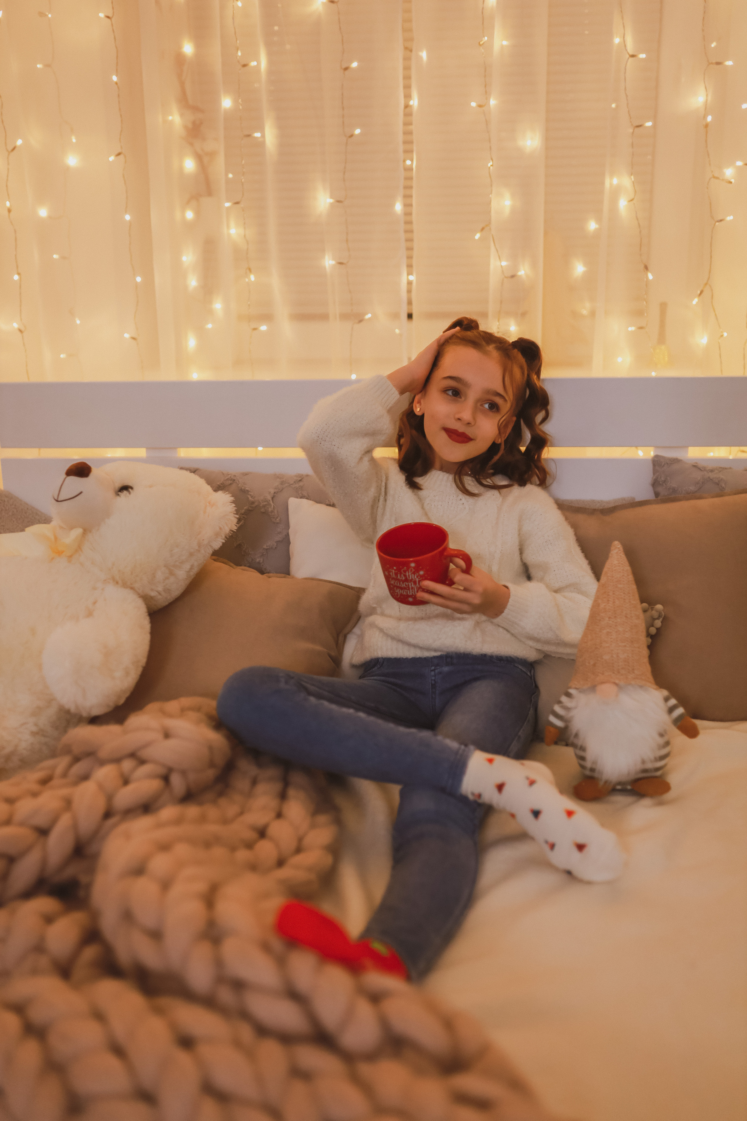 Рождественская семейная фотосессия в студии. Fotograf Praha a Plzeň. Lovestory, svatba, portrét, rodinné focení