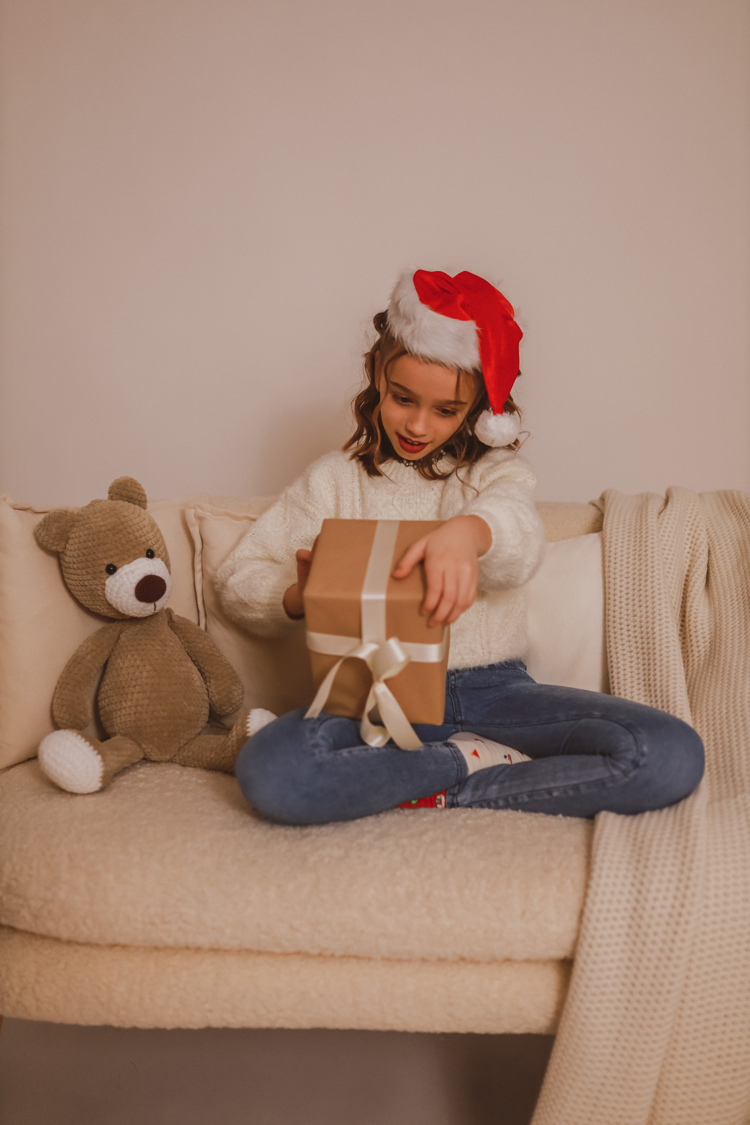 Рождественская семейная фотосессия в студии. Fotograf Praha a Plzeň. Lovestory, svatba, portrét, rodinné focení