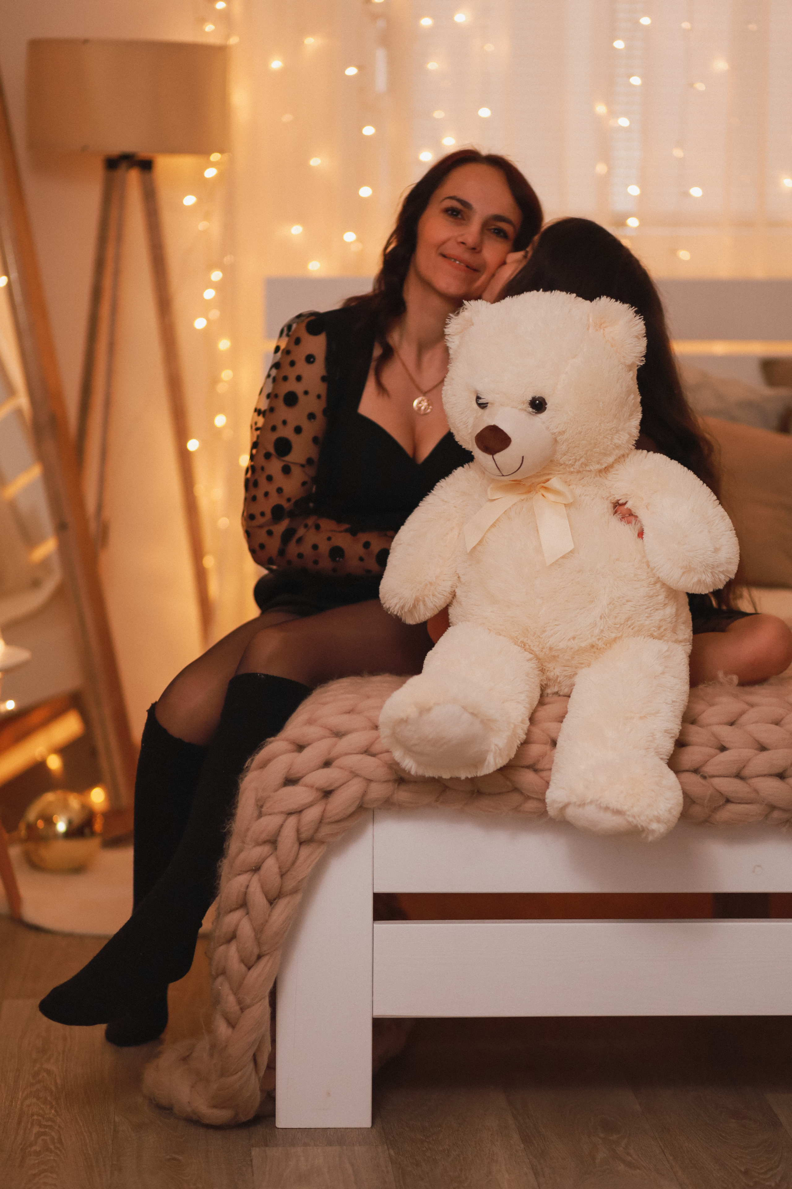 Новогодняя семейная фотосессия в студии. Fotograf Praha a Plzeň. Lovestory, svatba, portrét, rodinné focení