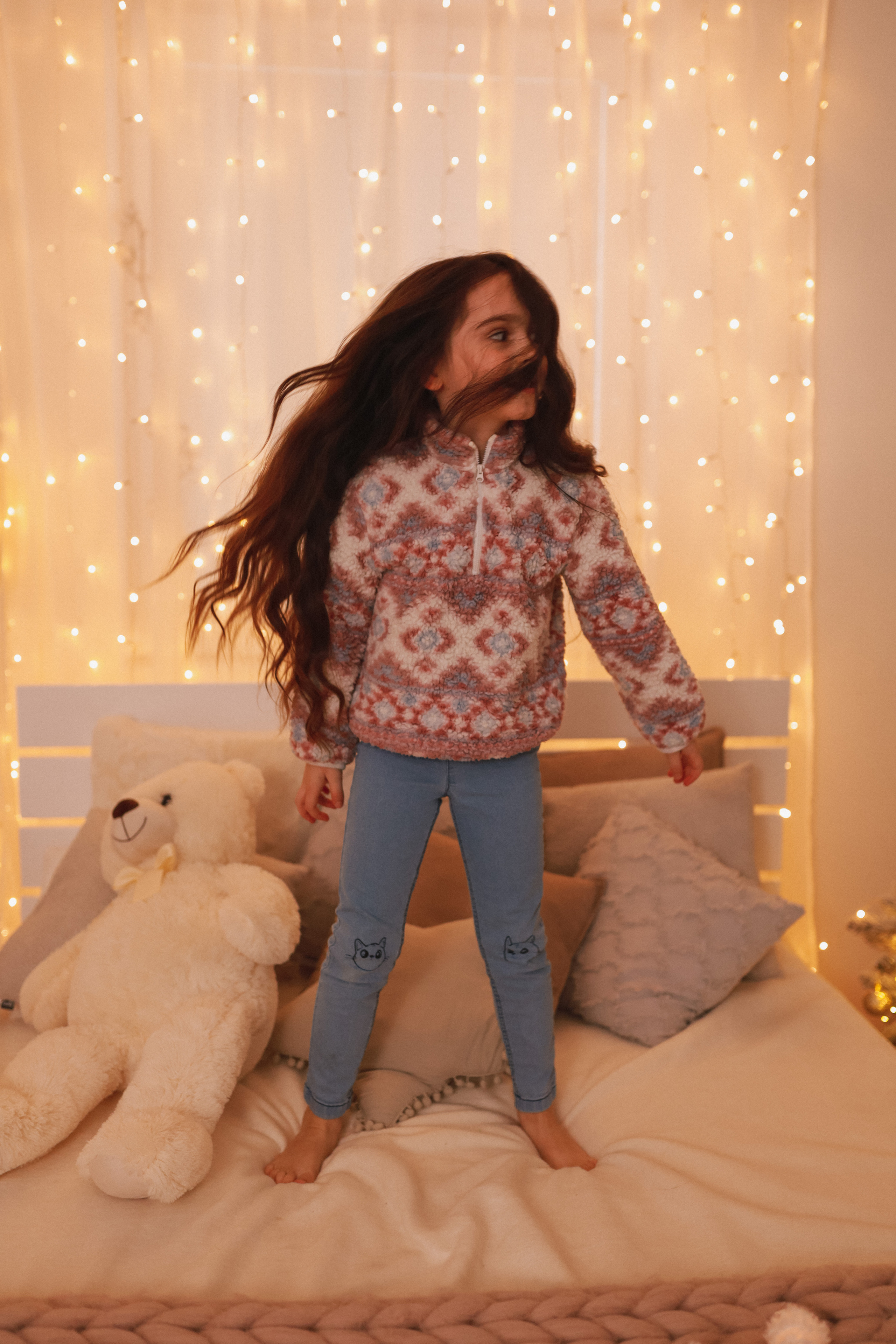 Новогодняя семейная фотосессия в студии. Fotograf Praha a Plzeň. Lovestory, svatba, portrét, rodinné focení