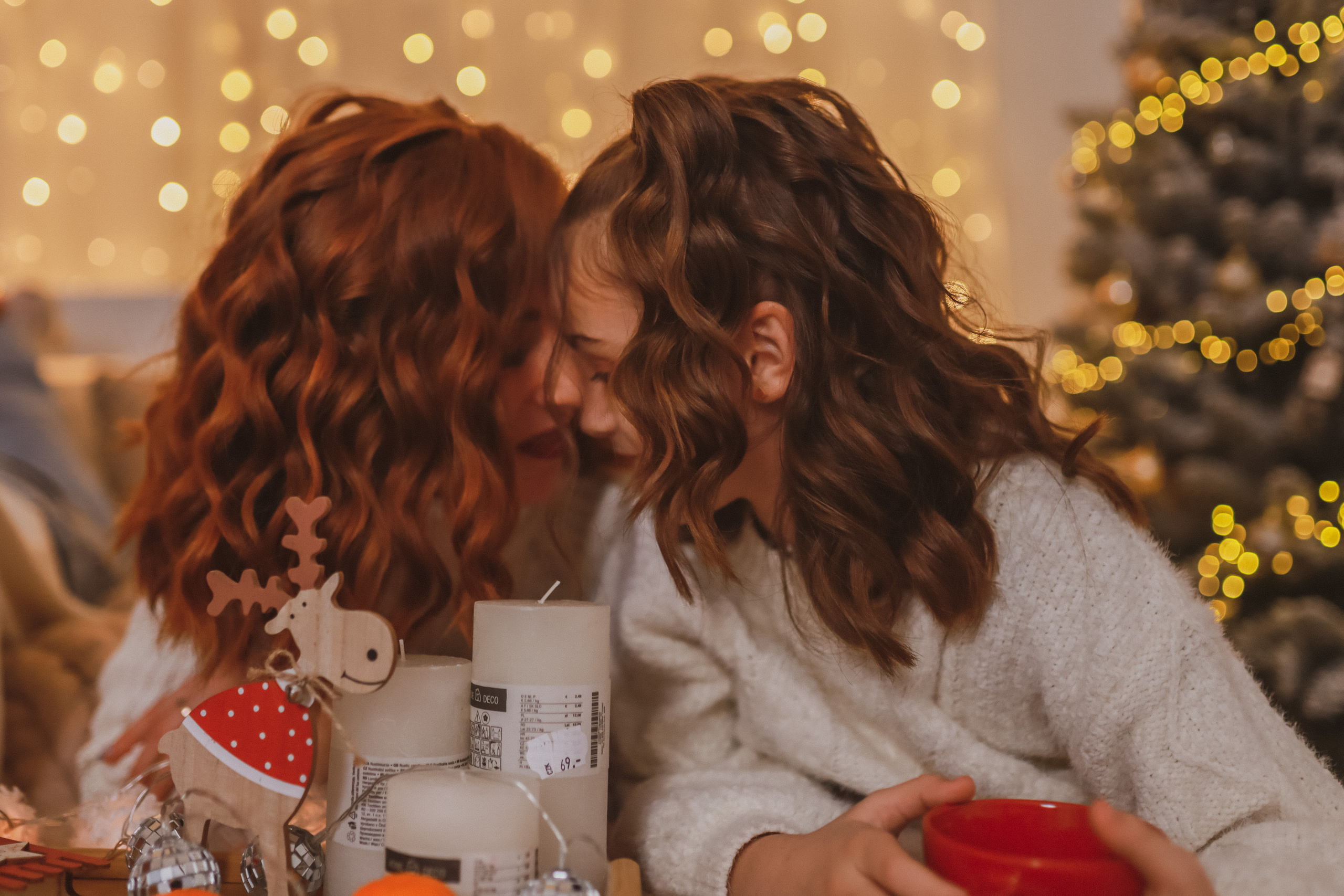 Рождественская семейная фотосессия в студии. Fotograf Praha a Plzeň. Lovestory, svatba, portrét, rodinné focení