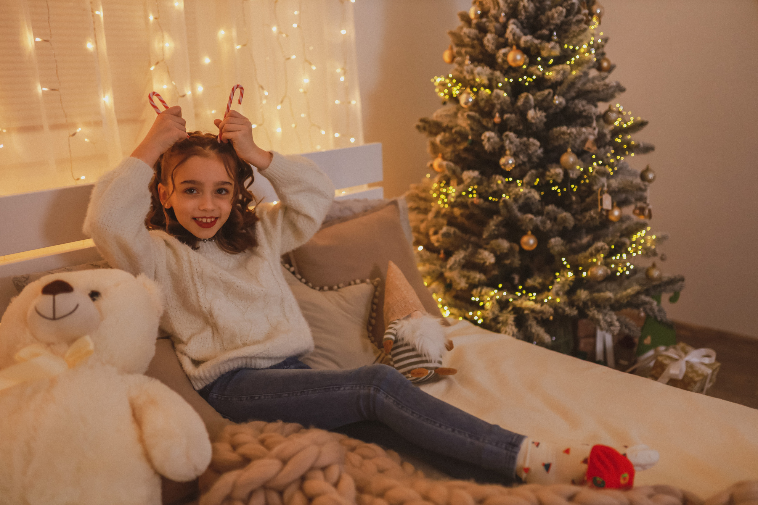 Рождественская семейная фотосессия в студии. Fotograf Praha a Plzeň. Lovestory, svatba, portrét, rodinné focení