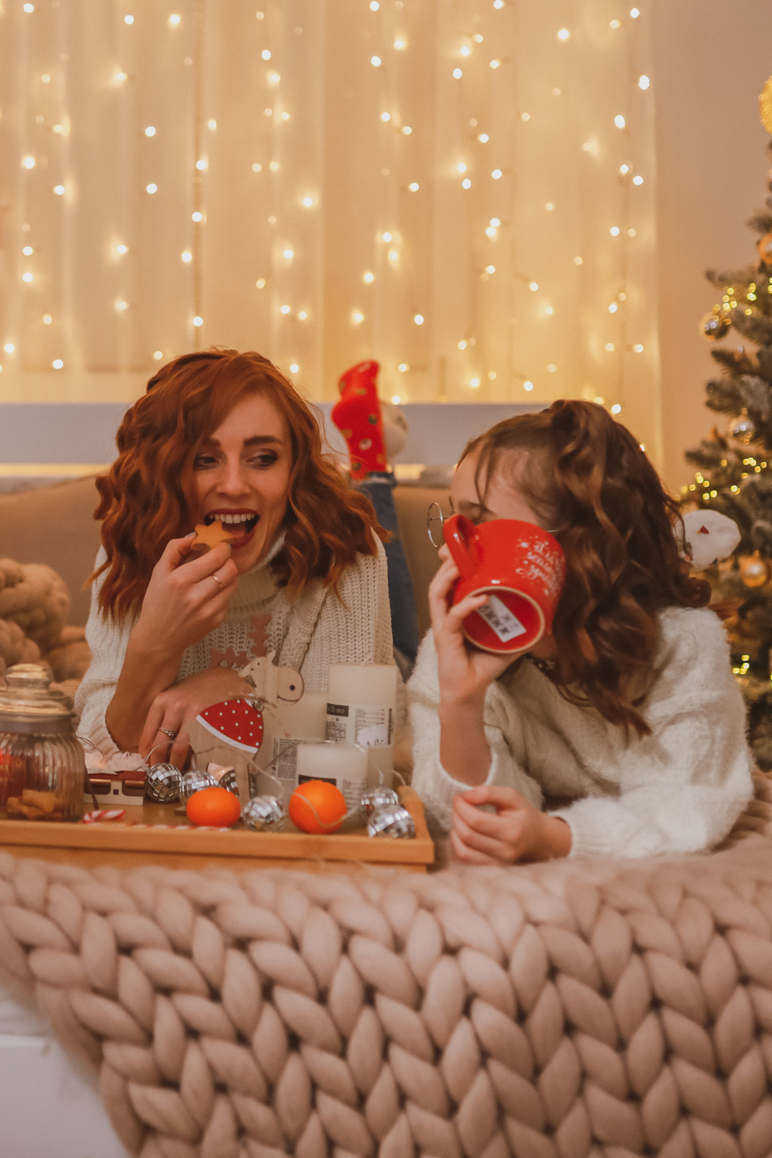 Рождественская семейная фотосессия в студии. Fotograf Praha a Plzeň. Lovestory, svatba, portrét, rodinné focení