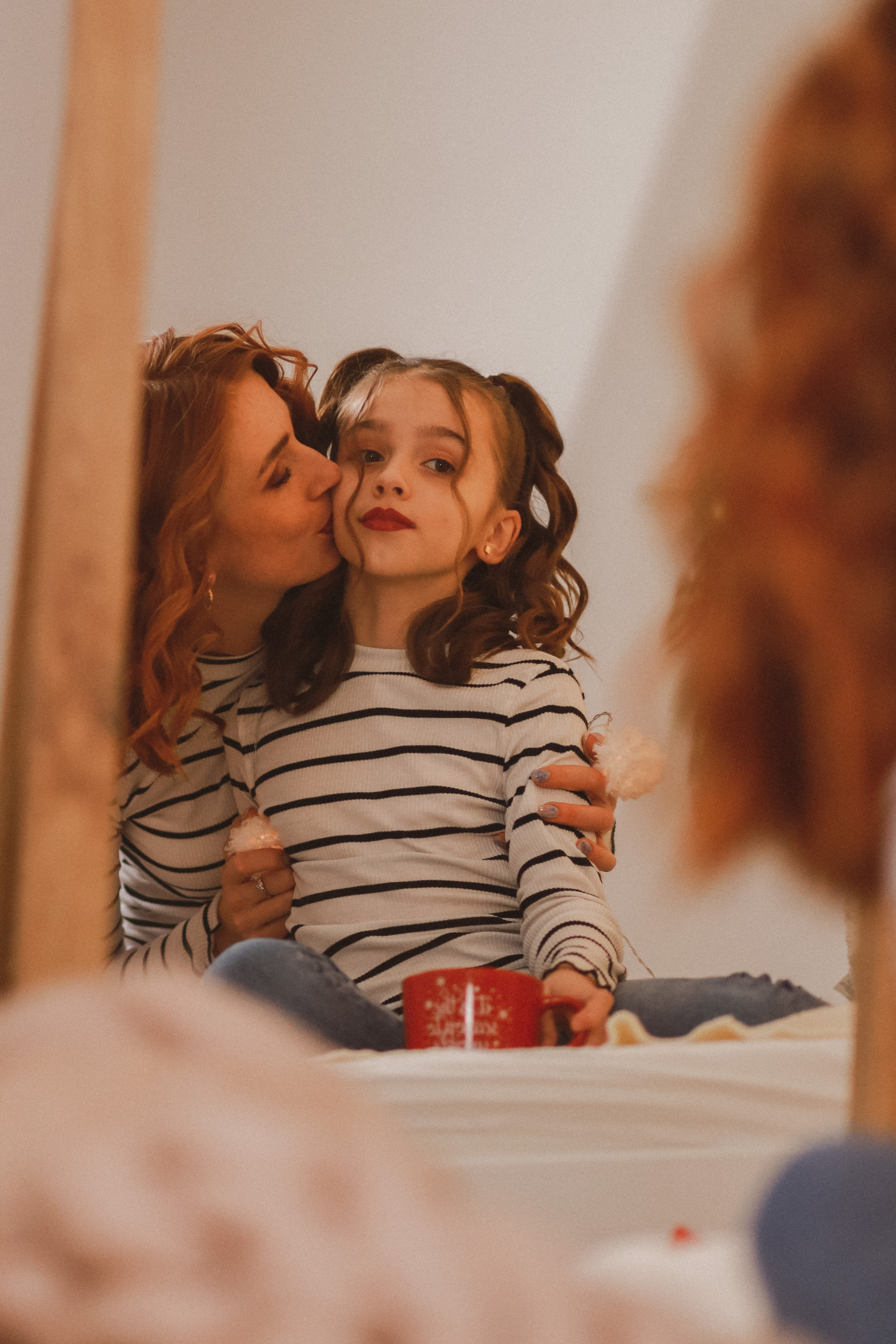 Рождественская семейная фотосессия в студии. Fotograf Praha a Plzeň. Lovestory, svatba, portrét, rodinné focení