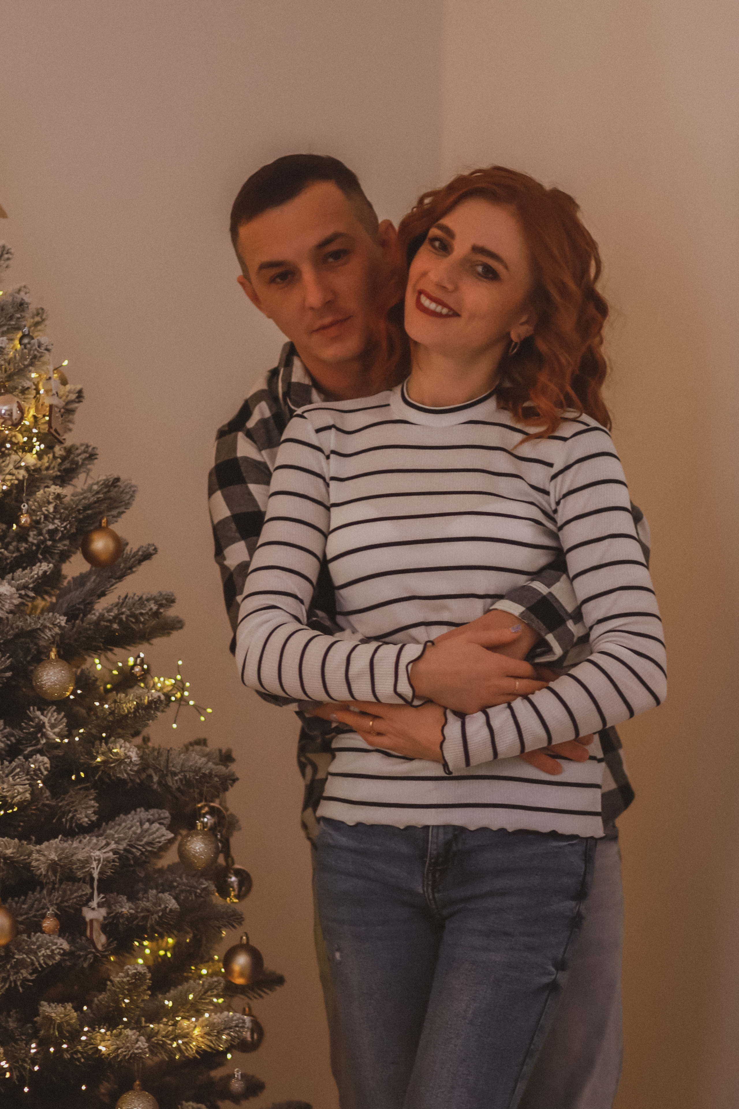 Рождественская семейная фотосессия в студии. Fotograf Praha a Plzeň. Lovestory, svatba, portrét, rodinné focení