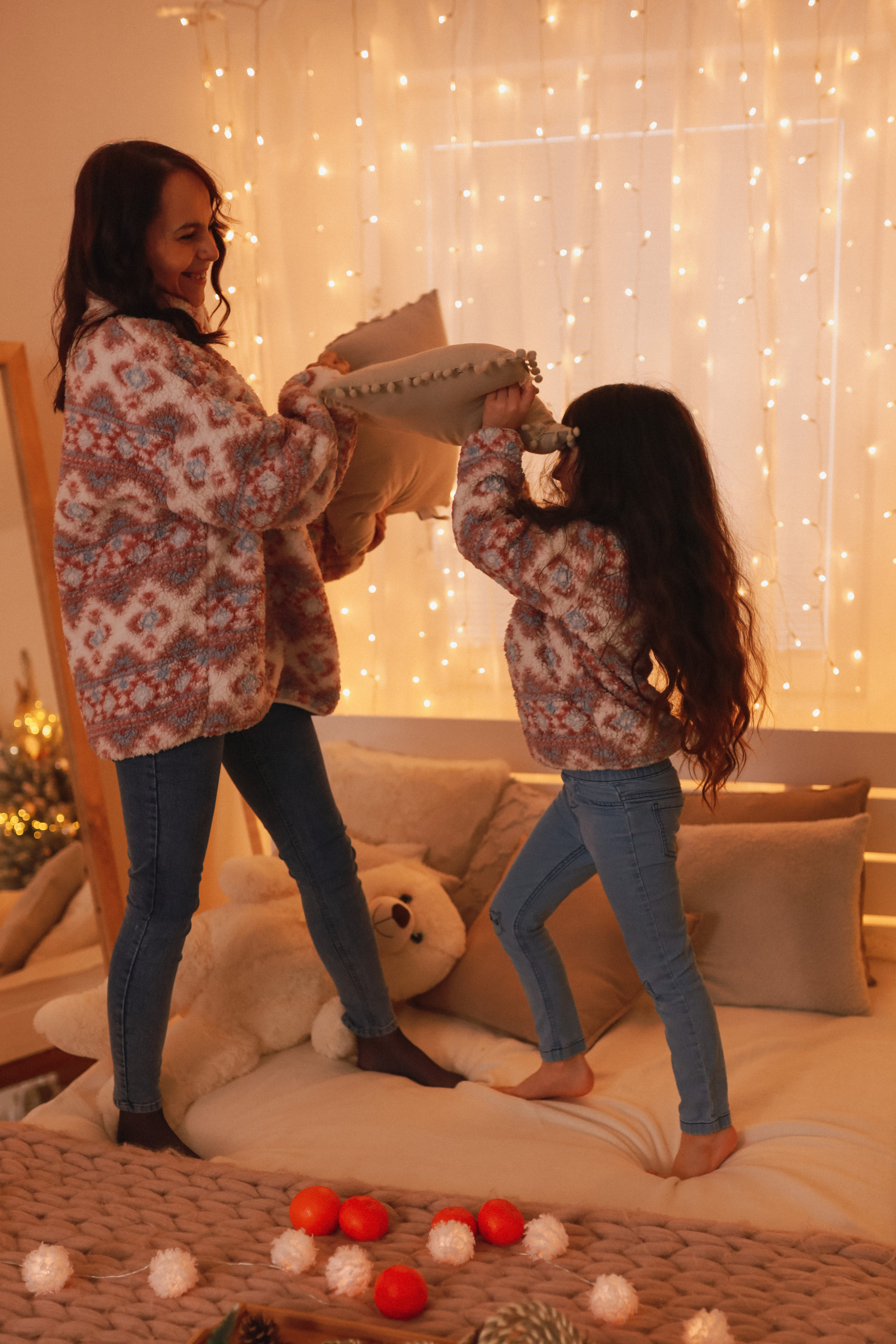 Новогодняя семейная фотосессия в студии. Fotograf Praha a Plzeň. Lovestory, svatba, portrét, rodinné focení