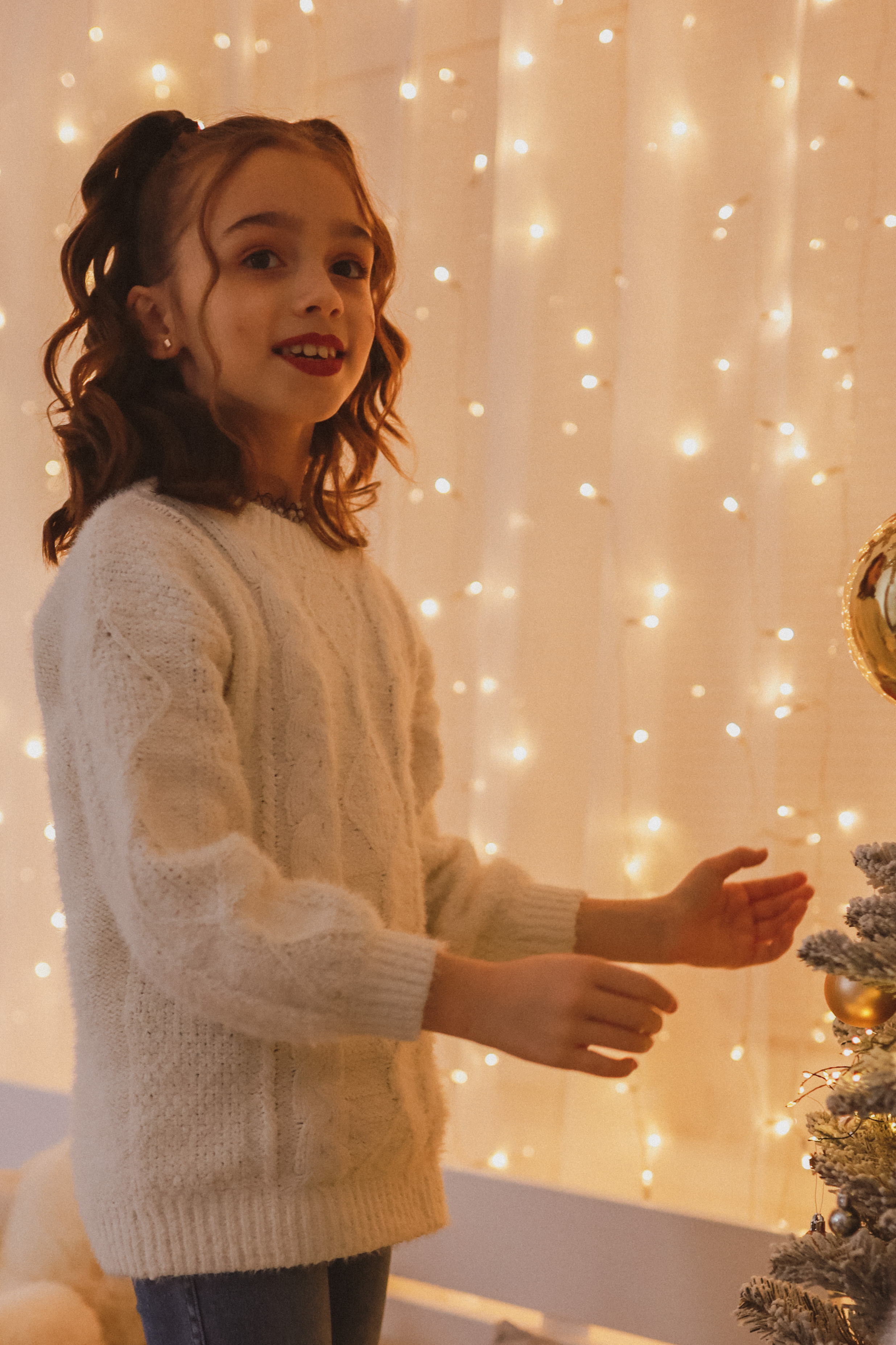 Рождественская семейная фотосессия в студии. Fotograf Praha a Plzeň. Lovestory, svatba, portrét, rodinné focení