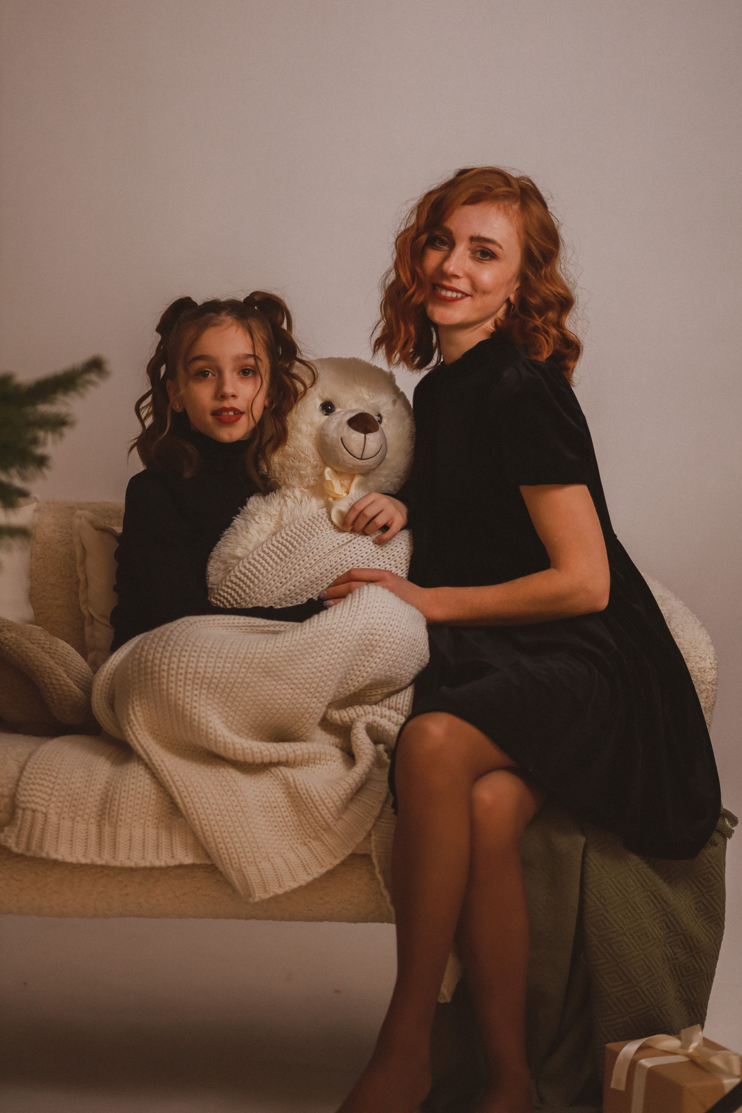 Рождественская семейная фотосессия в студии. Fotograf Praha a Plzeň. Lovestory, svatba, portrét, rodinné focení