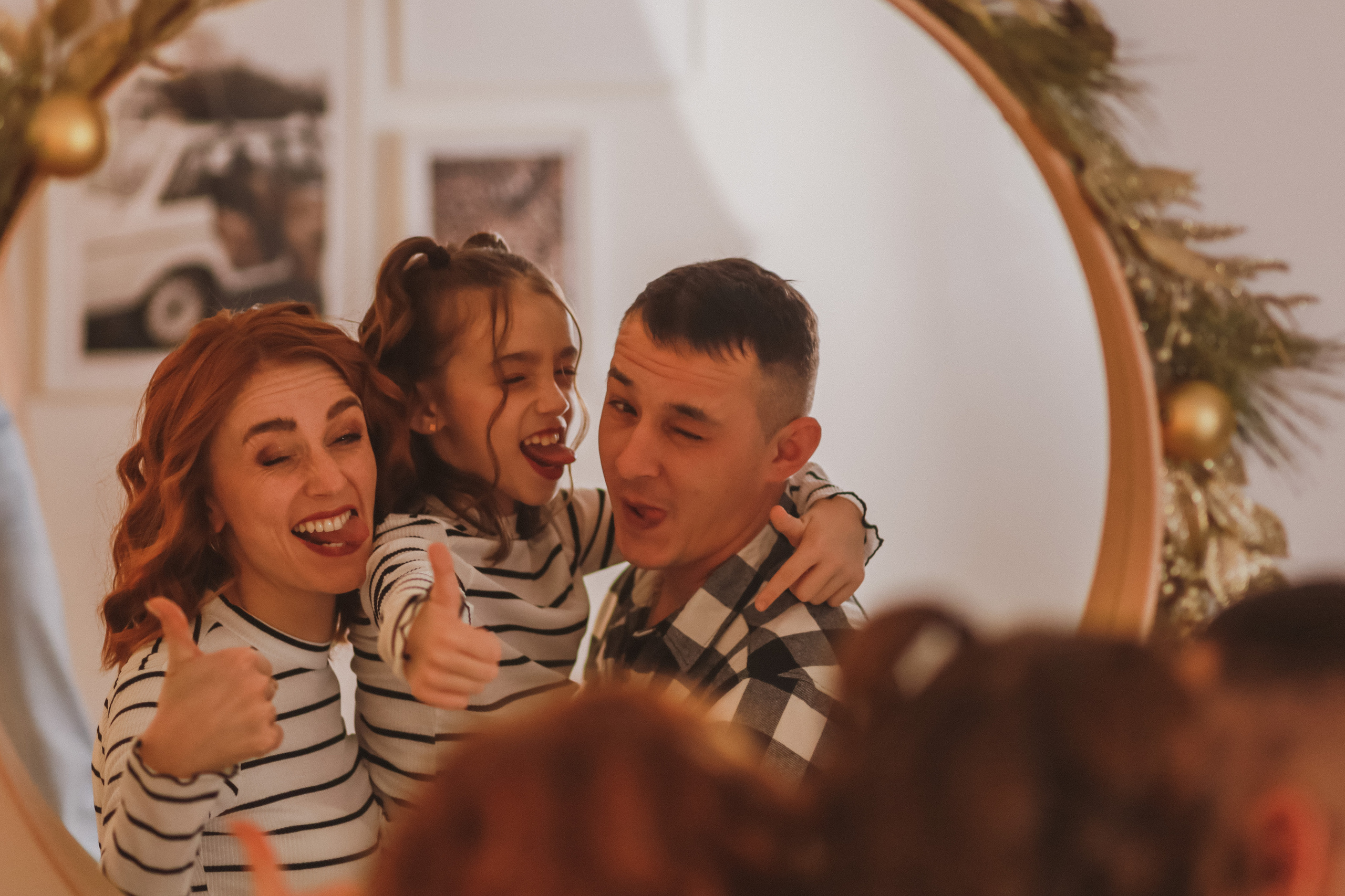 Рождественская семейная фотосессия в студии. Fotograf Praha a Plzeň. Lovestory, svatba, portrét, rodinné focení