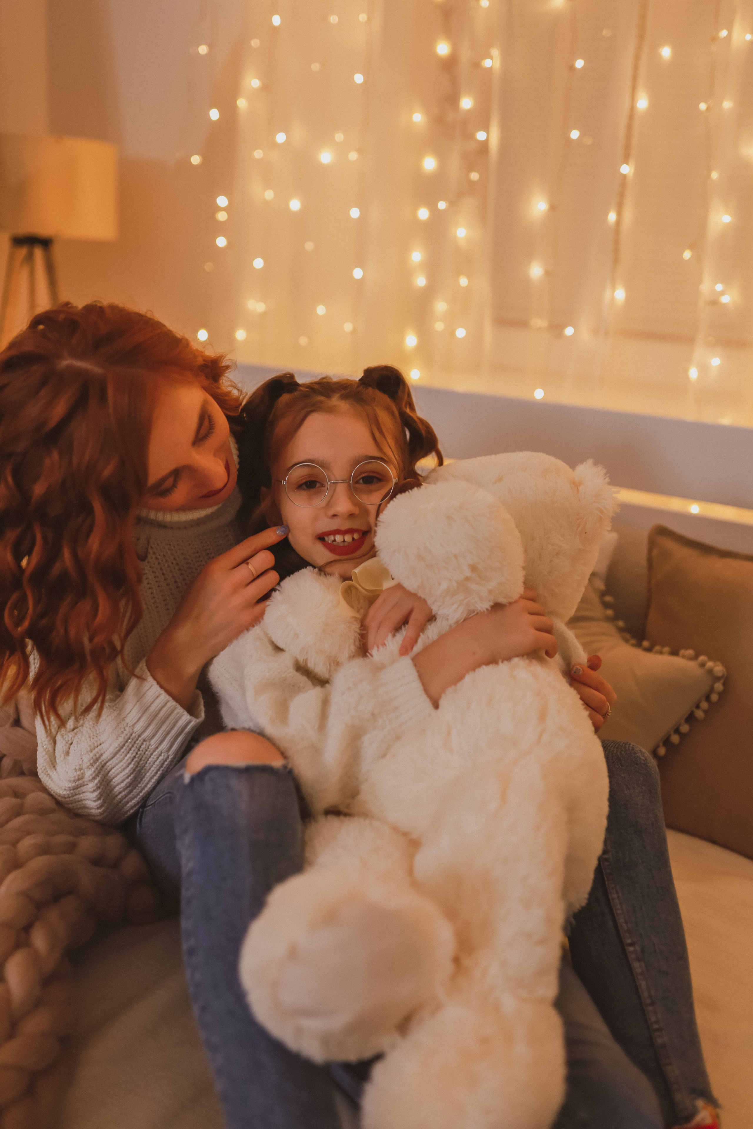 Рождественская семейная фотосессия в студии. Fotograf Praha a Plzeň. Lovestory, svatba, portrét, rodinné focení