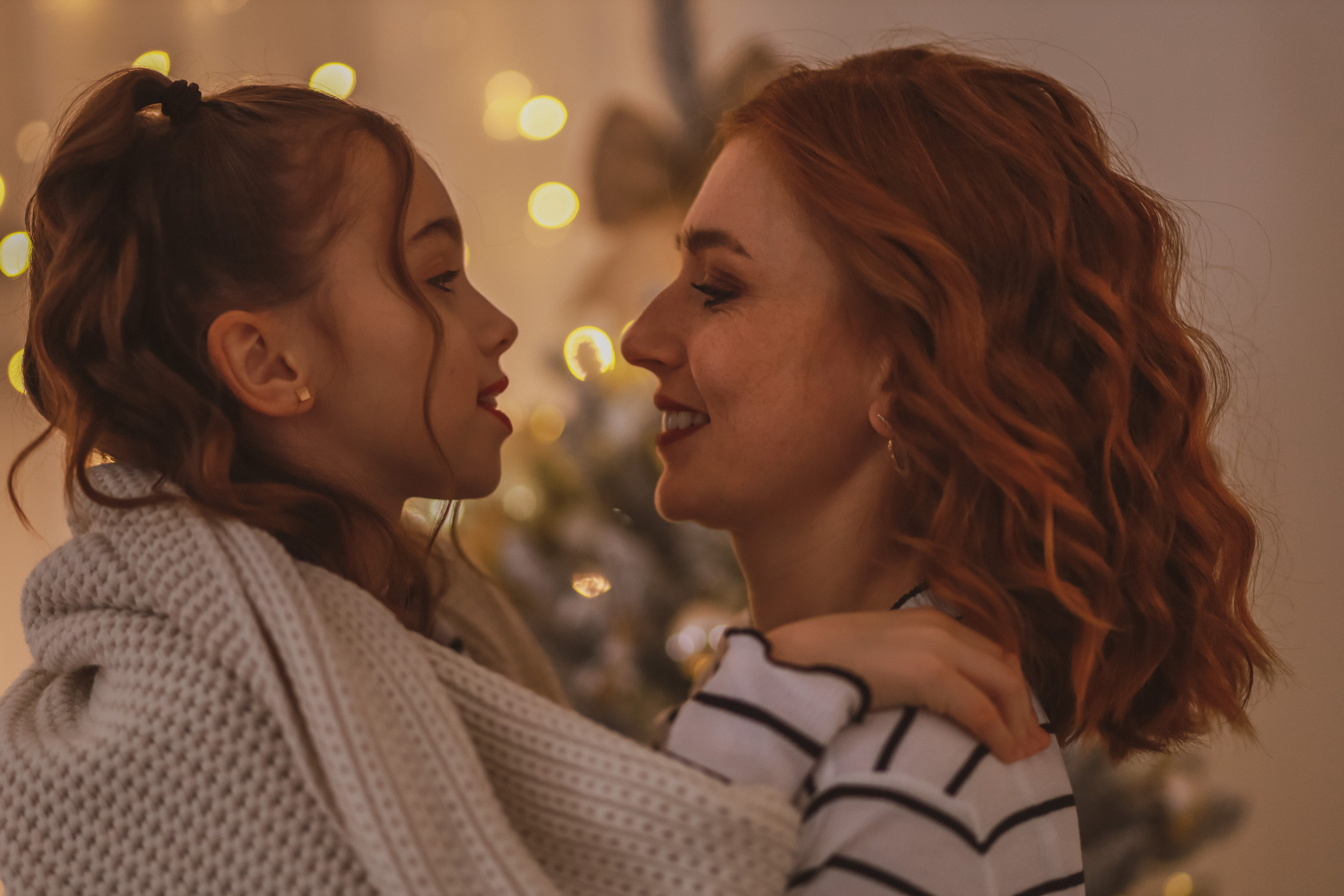 Рождественская семейная фотосессия в студии. Fotograf Praha a Plzeň. Lovestory, svatba, portrét, rodinné focení