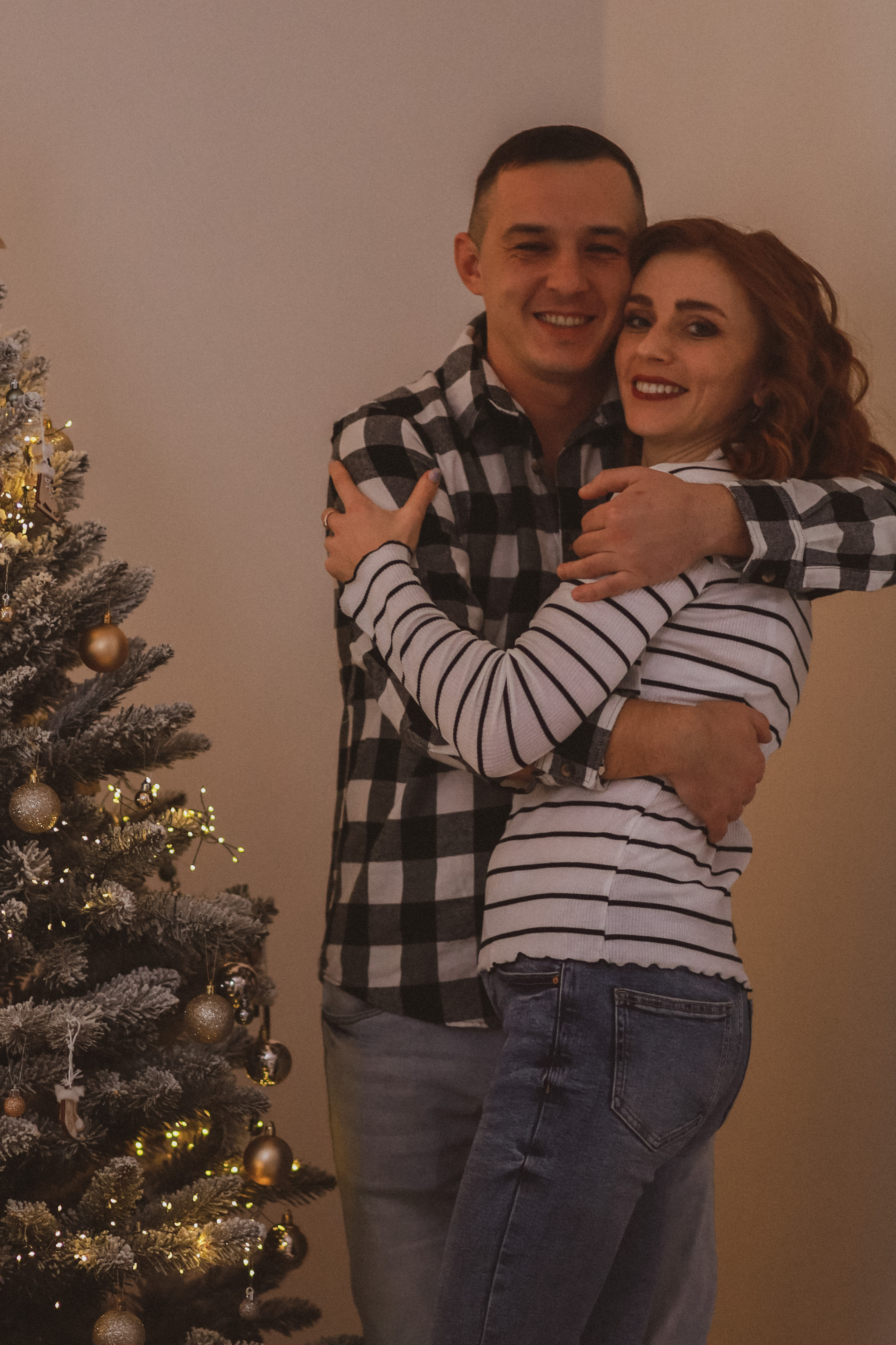 Рождественская семейная фотосессия в студии. Fotograf Praha a Plzeň. Lovestory, svatba, portrét, rodinné focení