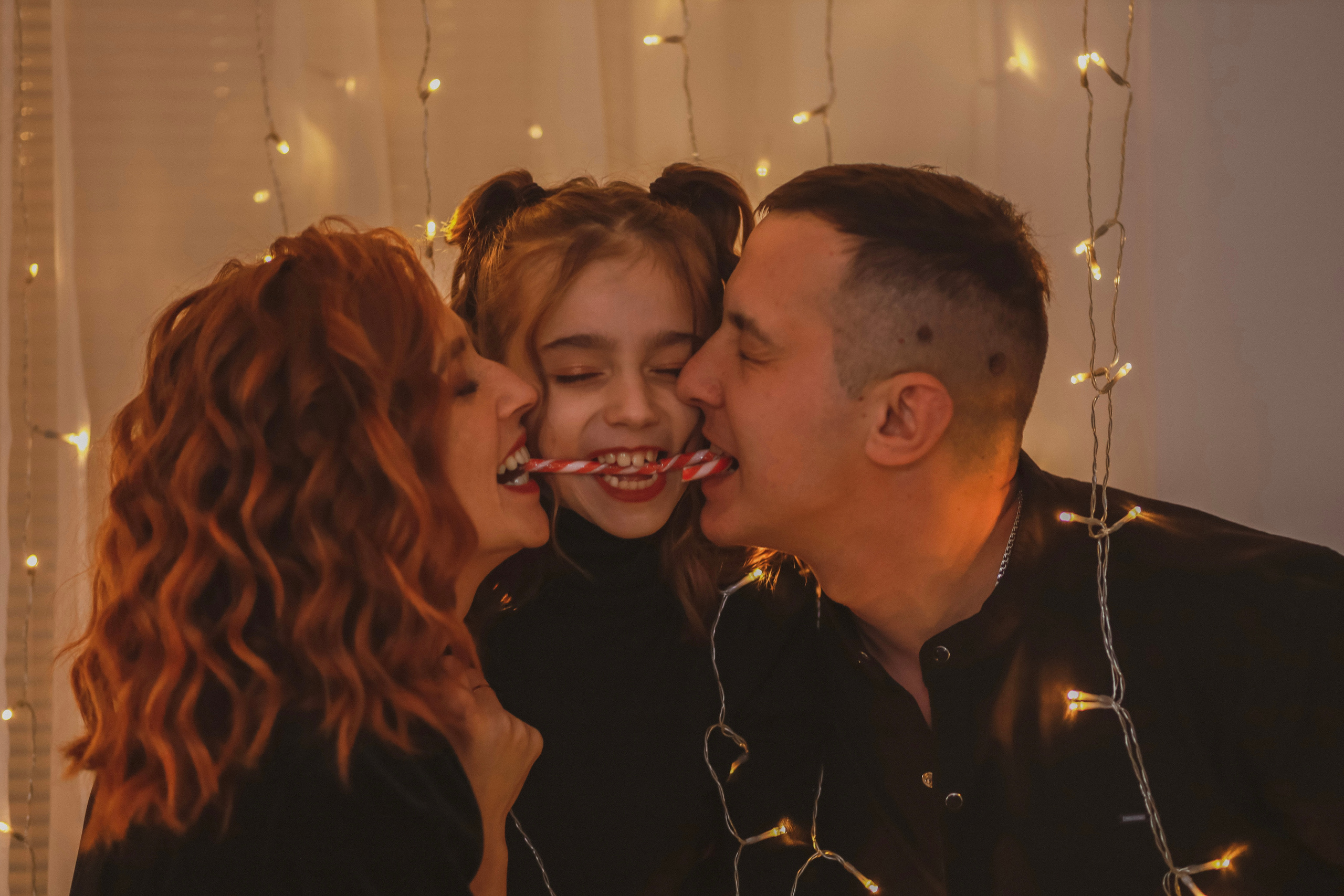 Рождественская семейная фотосессия в студии. Fotograf Praha a Plzeň. Lovestory, svatba, portrét, rodinné focení