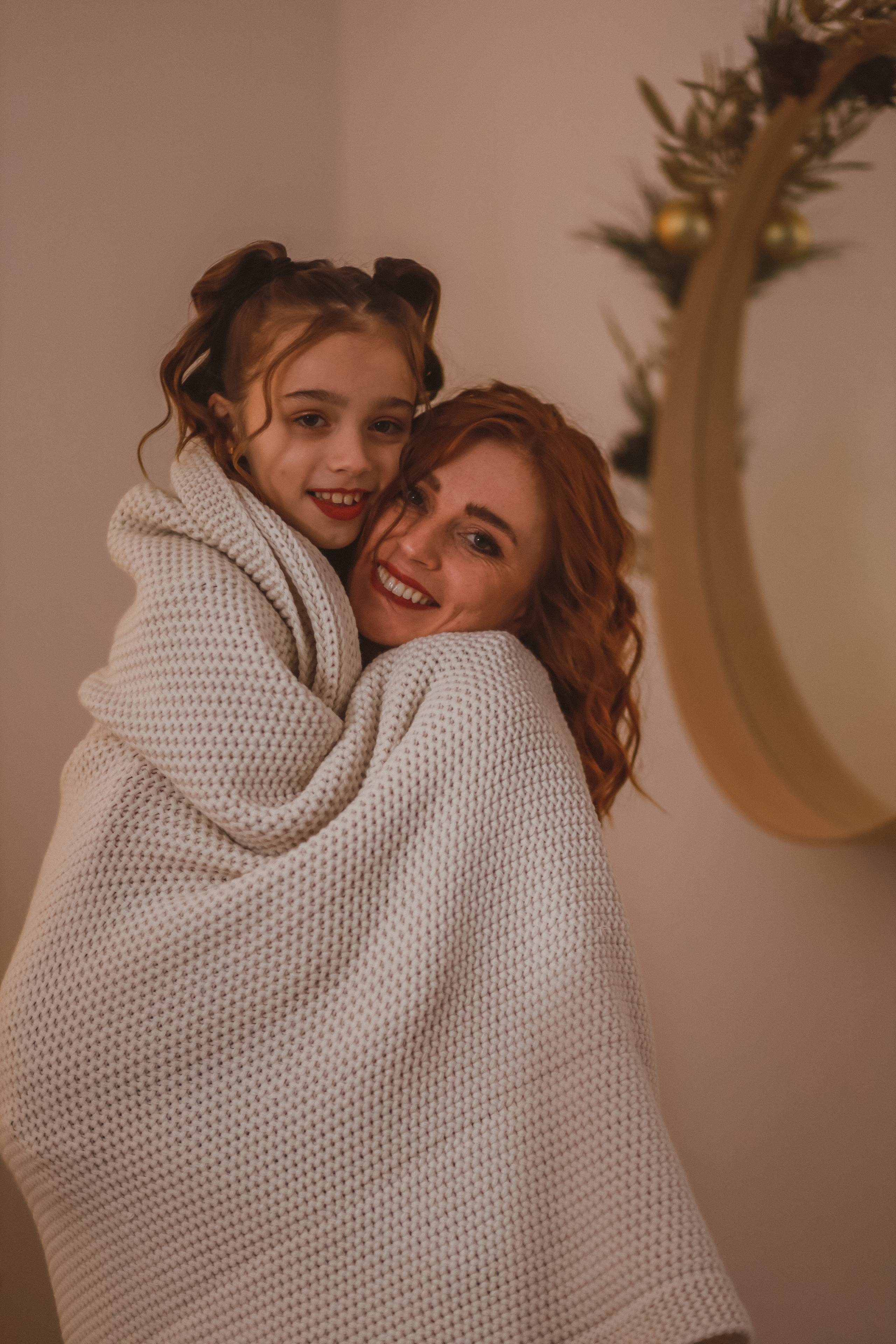 Рождественская семейная фотосессия в студии. Fotograf Praha a Plzeň. Lovestory, svatba, portrét, rodinné focení