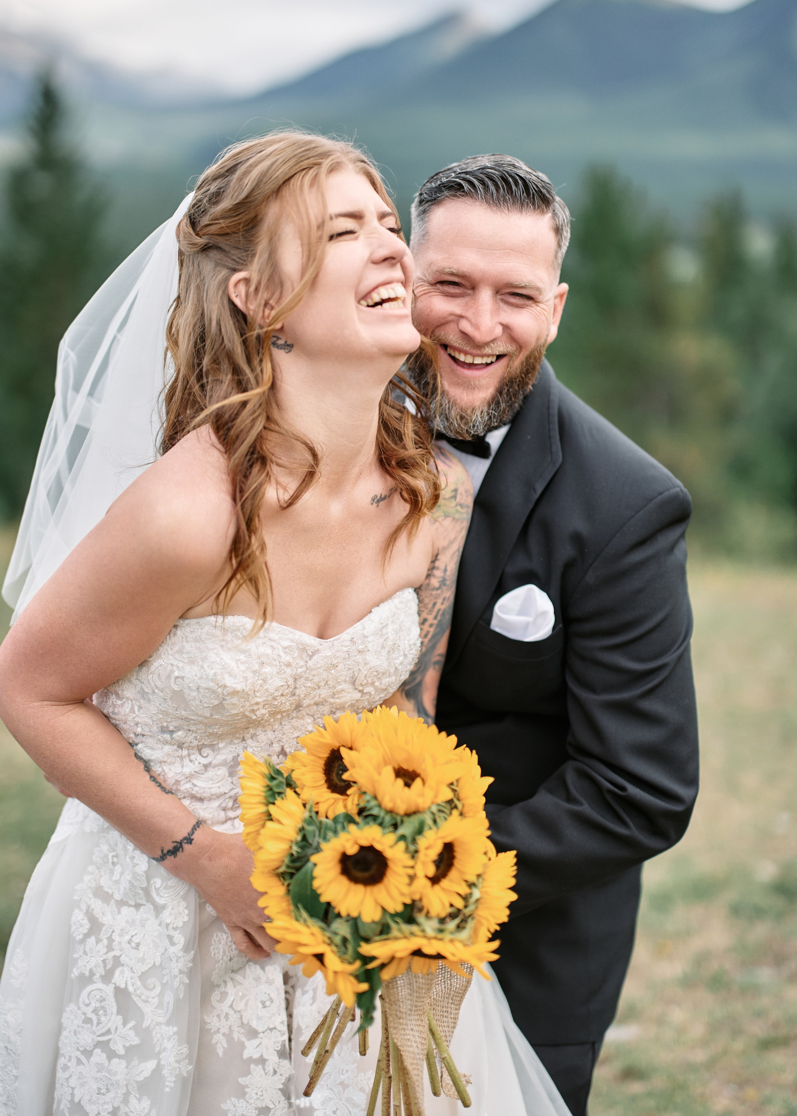 Benjamin&Courtney. Wedding in Kananaskis Park. Calgary wedding photographer. Andrii Bielikov