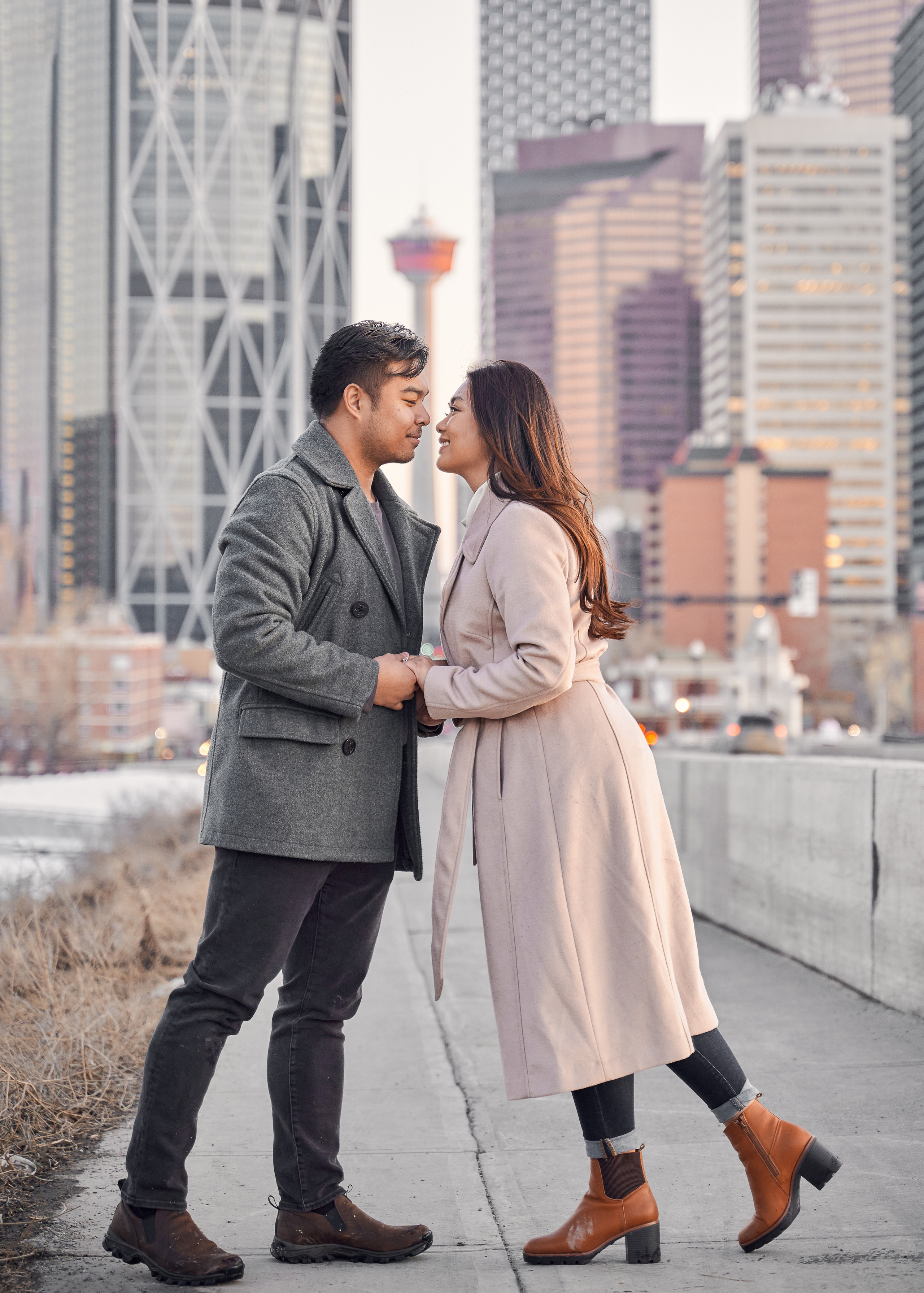 Engagement photoshoot in Calgary. Calgary wedding photographer. Andrii Bielikov