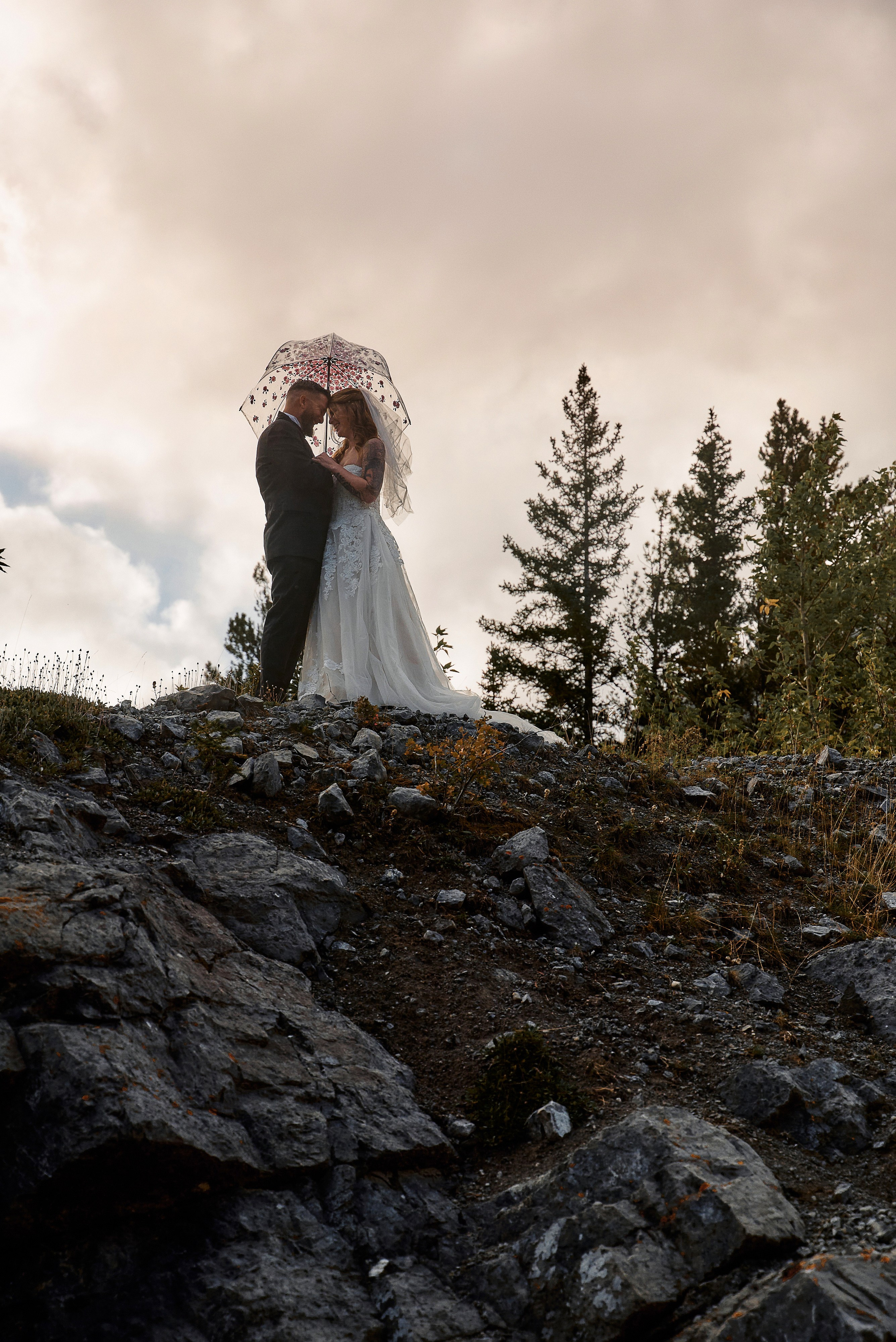 Benjamin&Courtney. Wedding in Kananaskis Park. Calgary wedding photographer. Andrii Bielikov