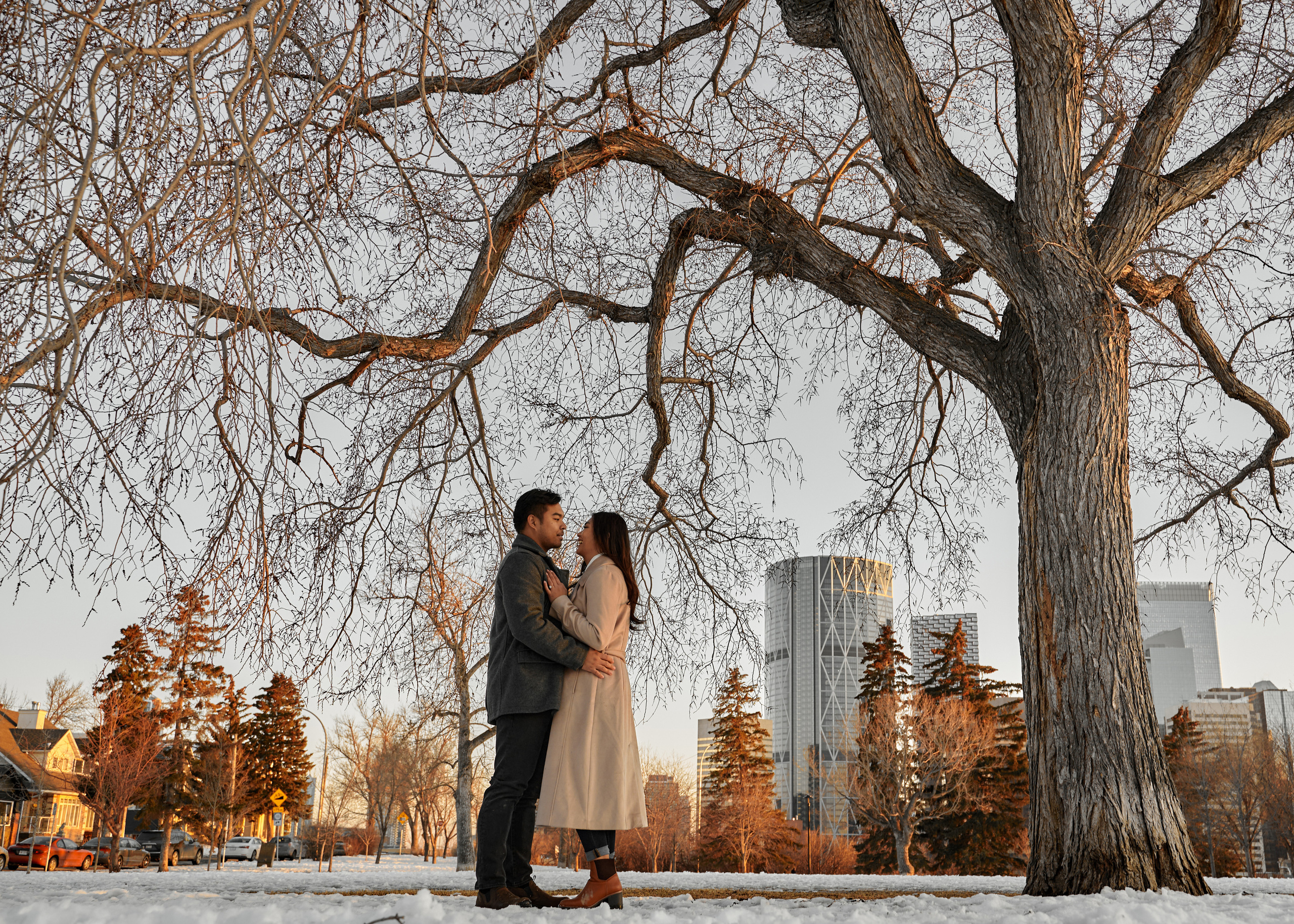 Engagement photoshoot in Calgary. Calgary wedding photographer. Andrii Bielikov