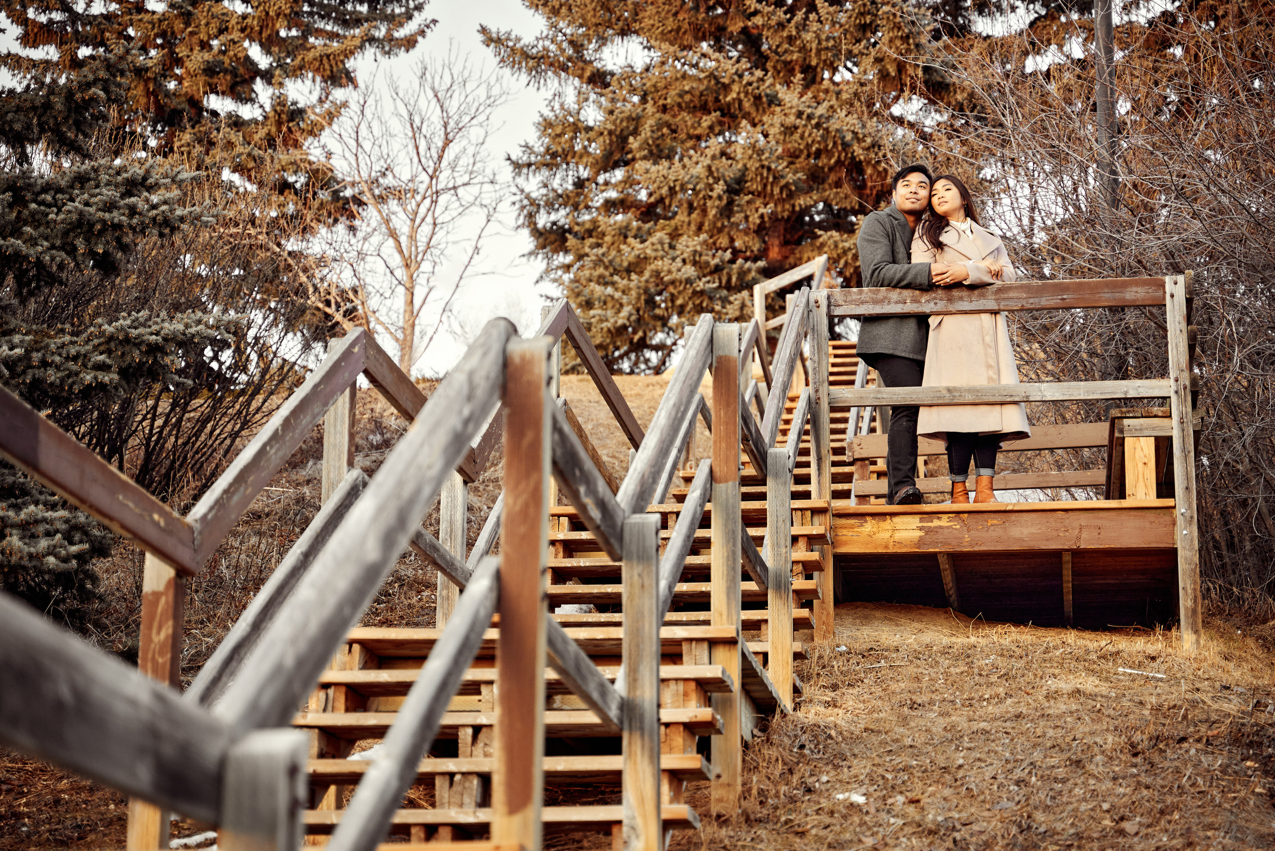 Engagement photoshoot in Calgary. Calgary wedding photographer. Andrii Bielikov