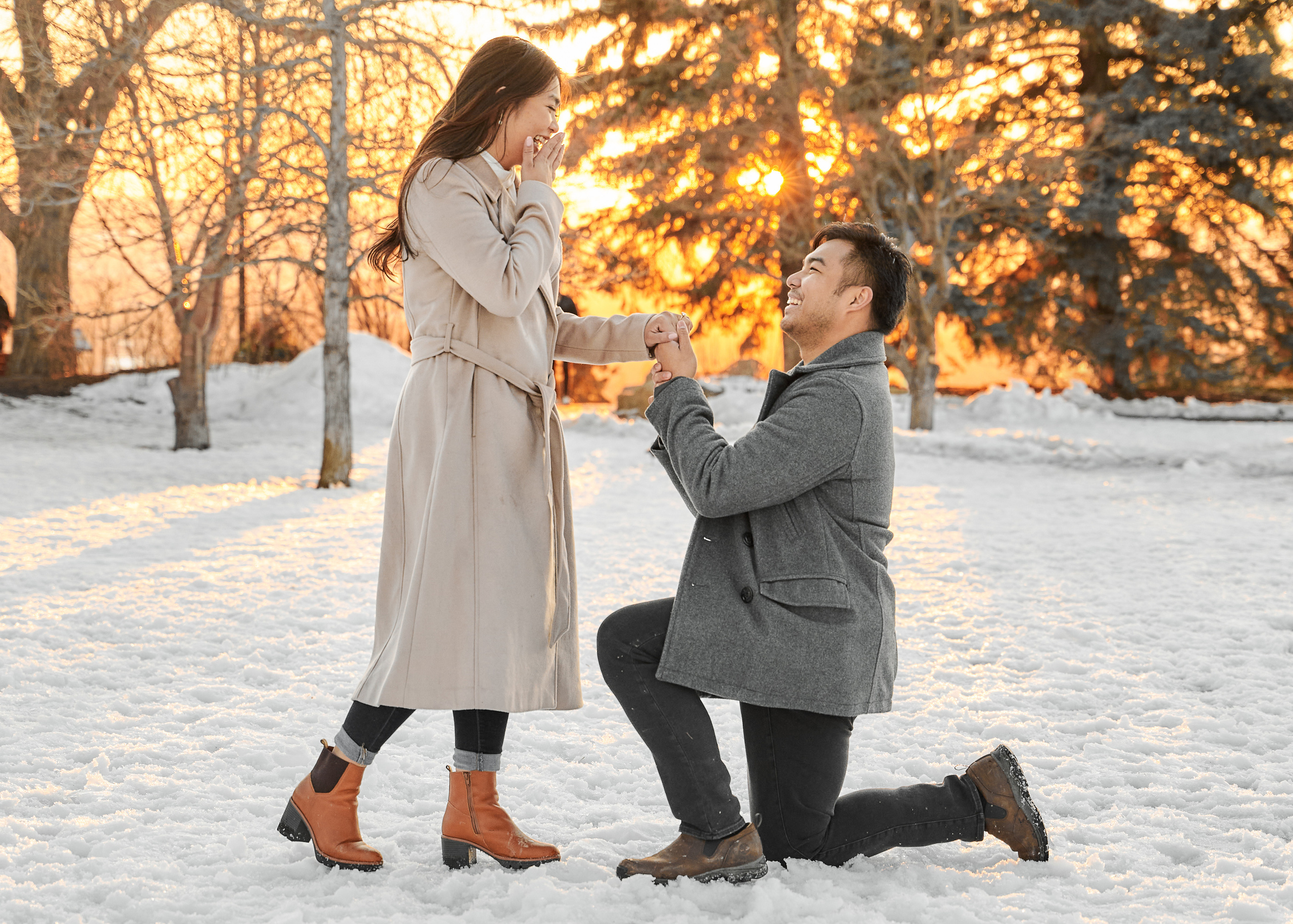 Engagement photoshoot in Calgary. Calgary wedding photographer. Andrii Bielikov