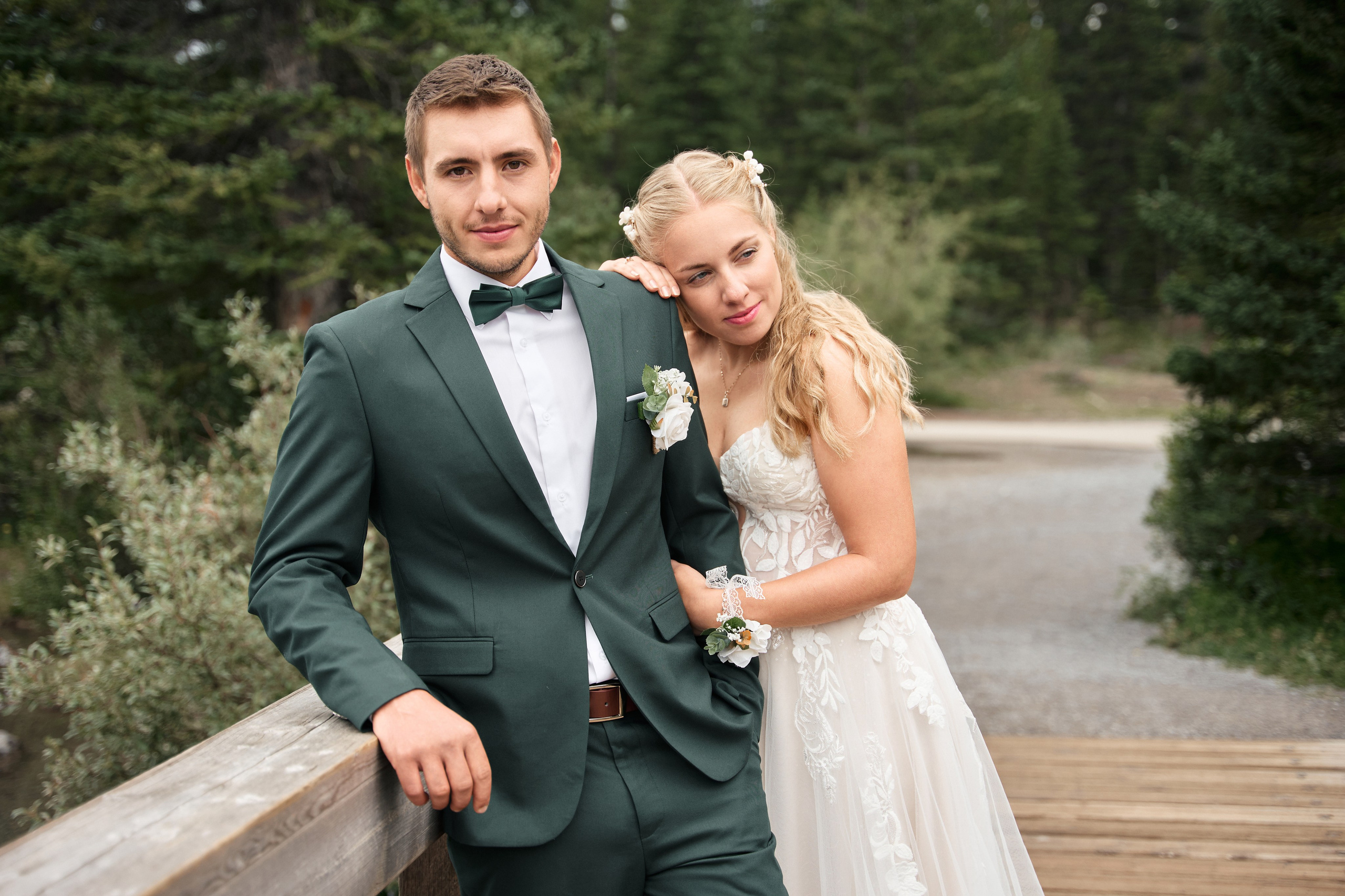 Natalie&Mat. A small, intimate wedding at Forgetmenot Lake, Kananaskis Park. Calgary wedding photographer. Andrii Bielikov