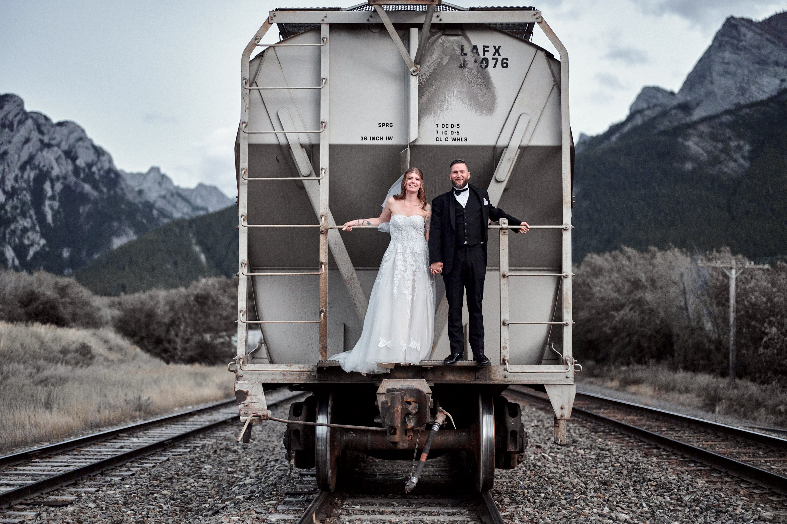Benjamin&Courtney. Wedding in Kananaskis Park. Calgary wedding photographer. Andrii Bielikov