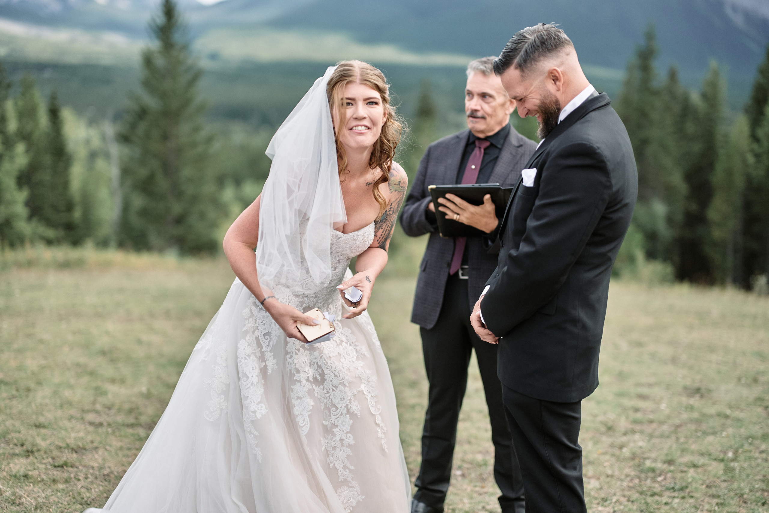 Benjamin&Courtney. Wedding in Kananaskis Park. Calgary wedding photographer. Andrii Bielikov