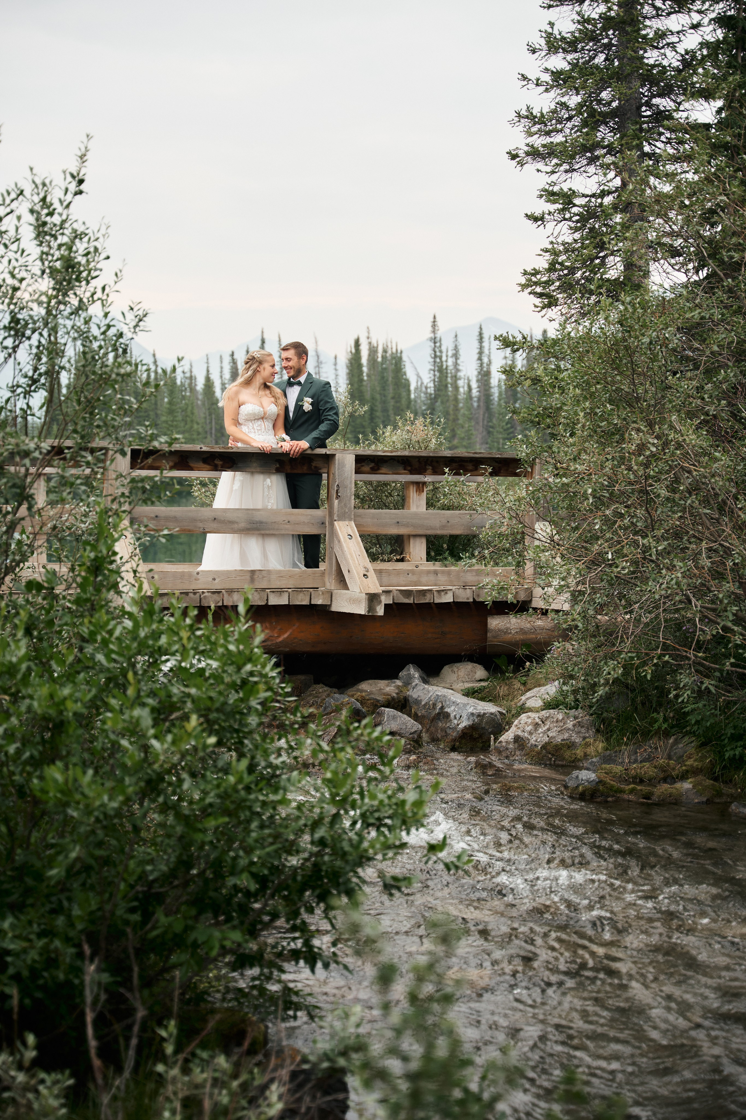 Natalie&Mat. A small, intimate wedding at Forgetmenot Lake, Kananaskis Park. Calgary wedding photographer. Andrii Bielikov