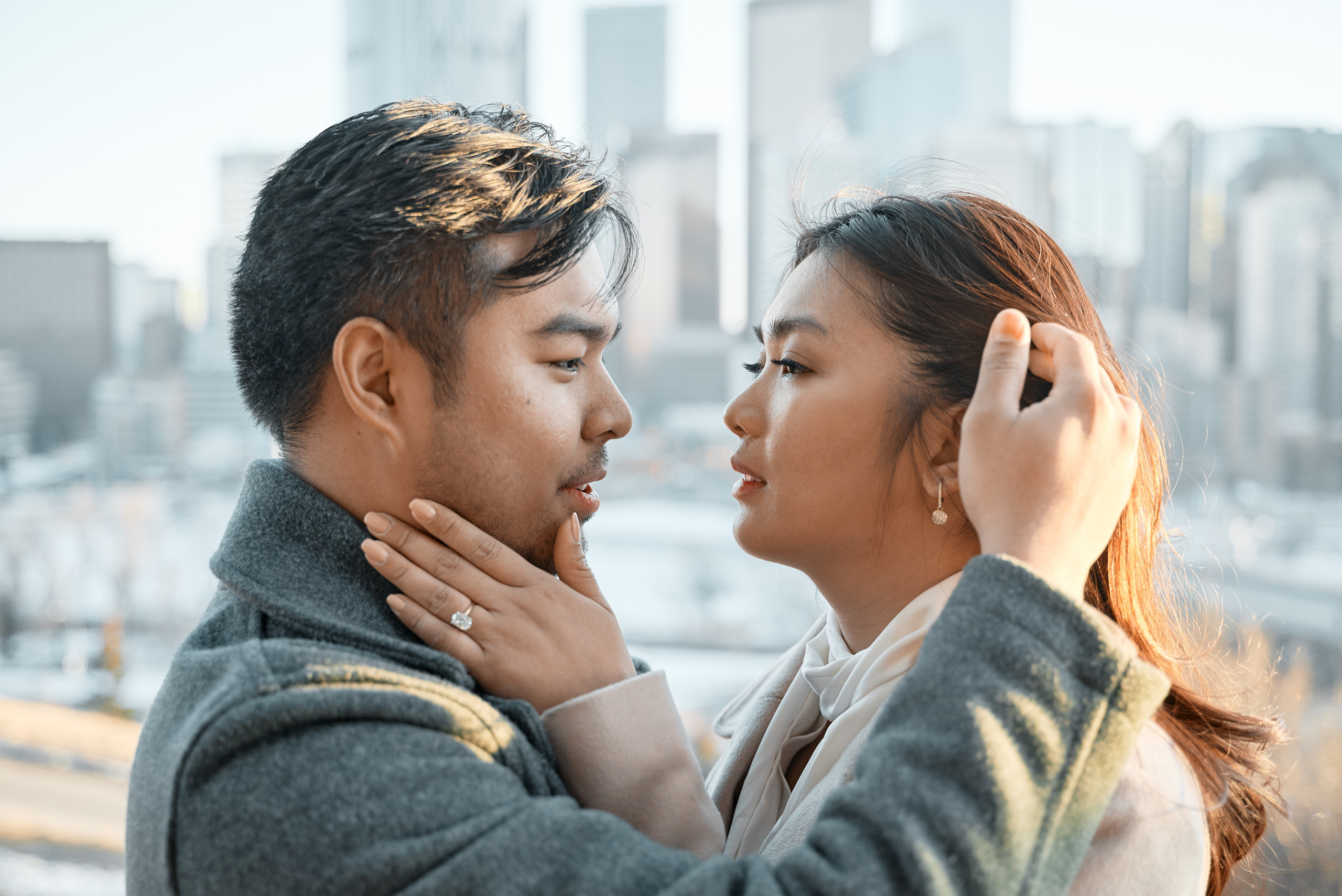 Engagement photoshoot in Calgary. Calgary wedding photographer. Andrii Bielikov