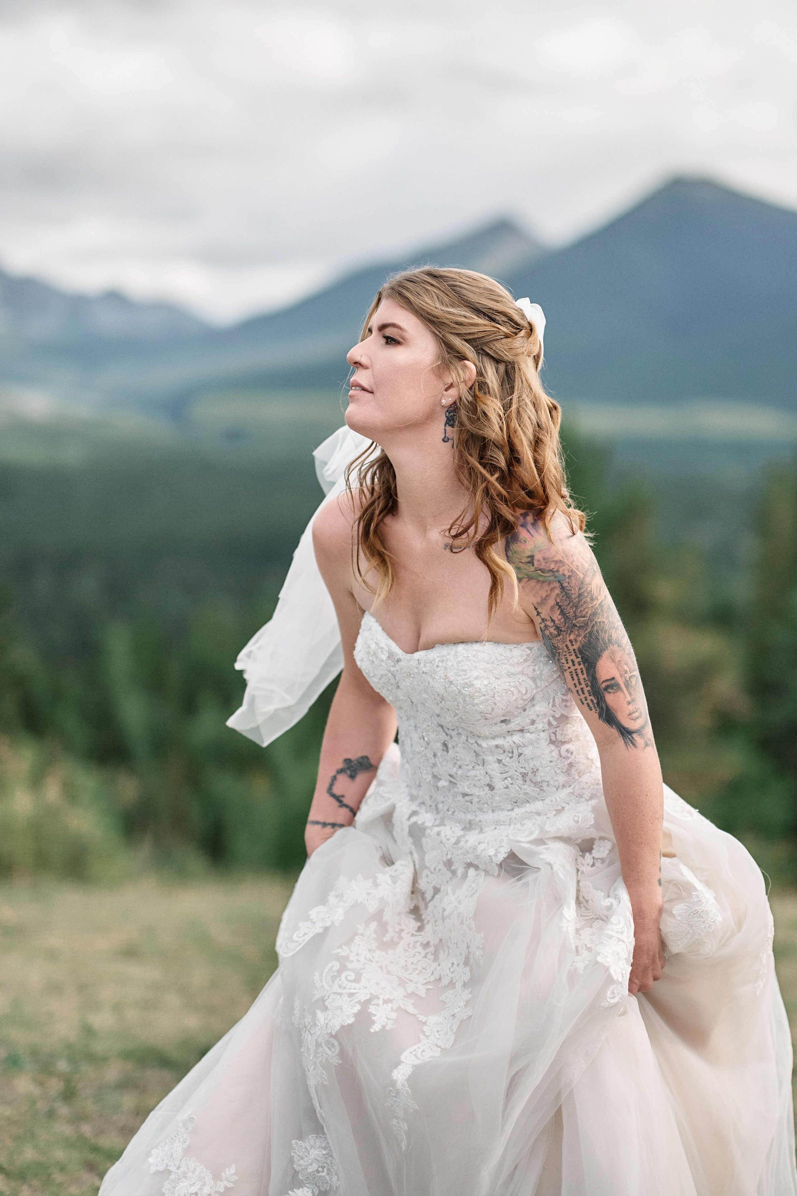 Benjamin&Courtney. Wedding in Kananaskis Park. Calgary wedding photographer. Andrii Bielikov