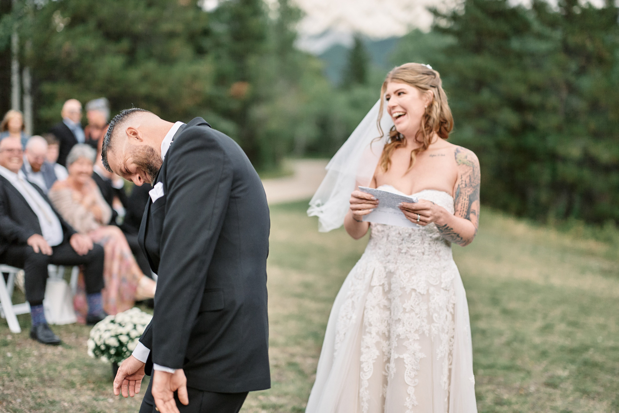 Benjamin&Courtney. Wedding in Kananaskis Park. Calgary wedding photographer. Andrii Bielikov